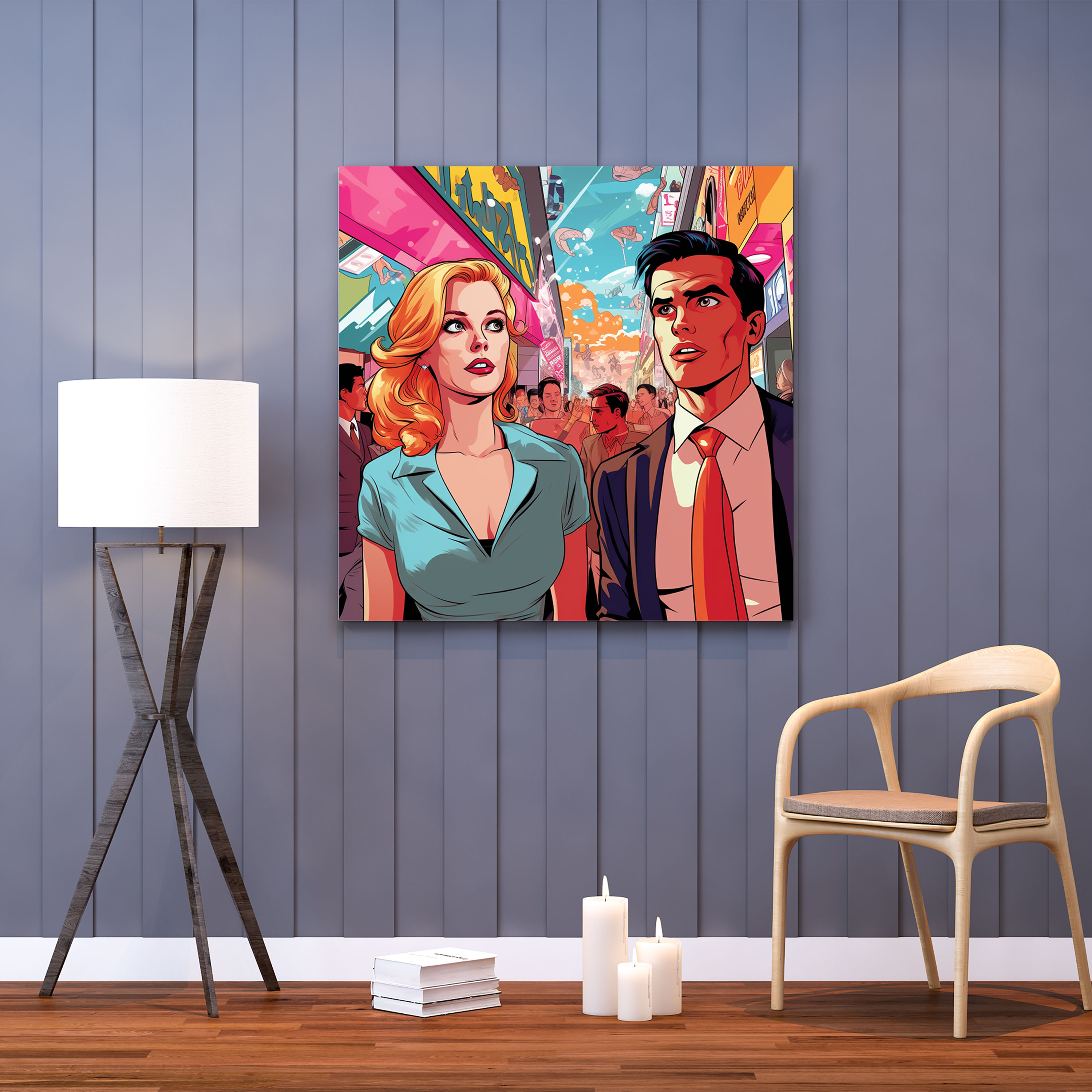 Cool Pop Art Canvas Print - Cool, Canvas Print, Home Decoration, Canvas Wall Art