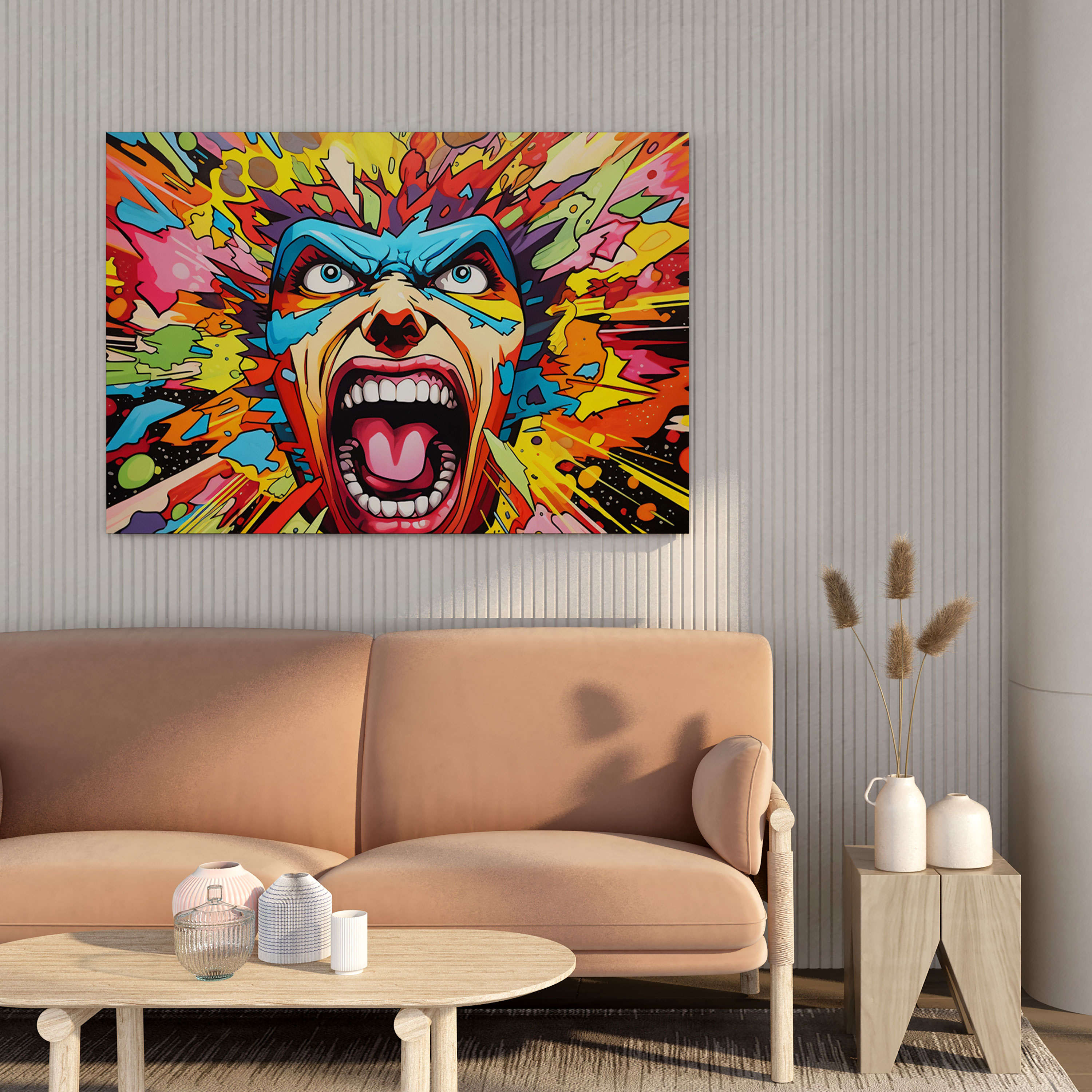 Cool Canvas Print - Pop Art Superhero Wall Art - Cool, Canvas, Superhero Symbols, Canvas Wall Art