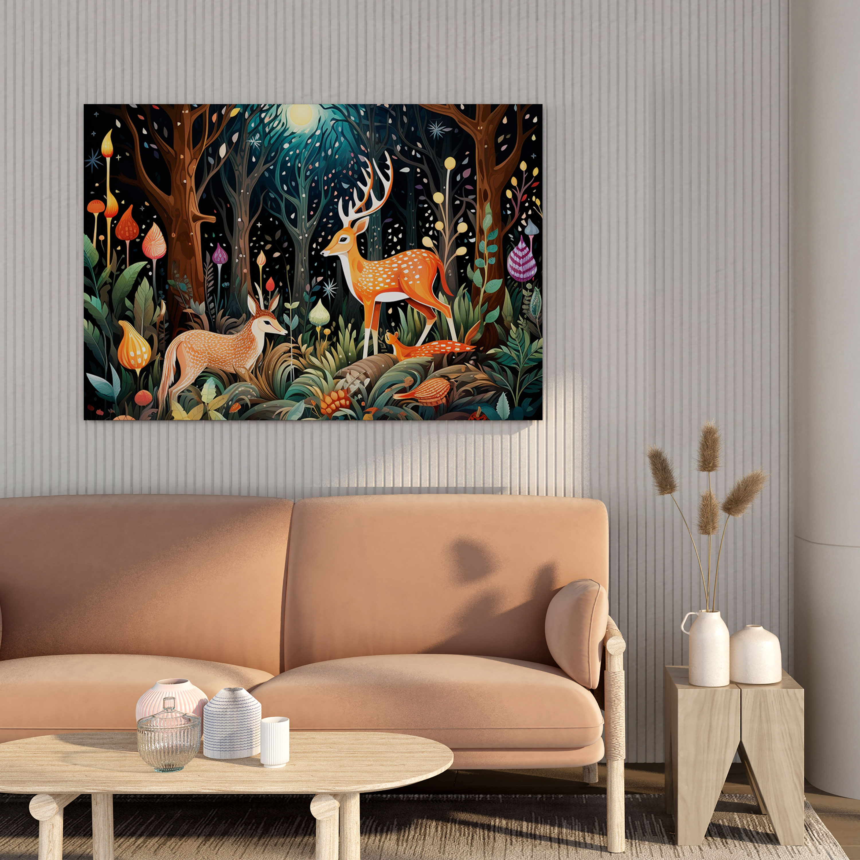 Cool Canvas Print - Whimsical Animal Forest Wall Art - Cool, Canvas Wall Art, Imagination, Home Decoration