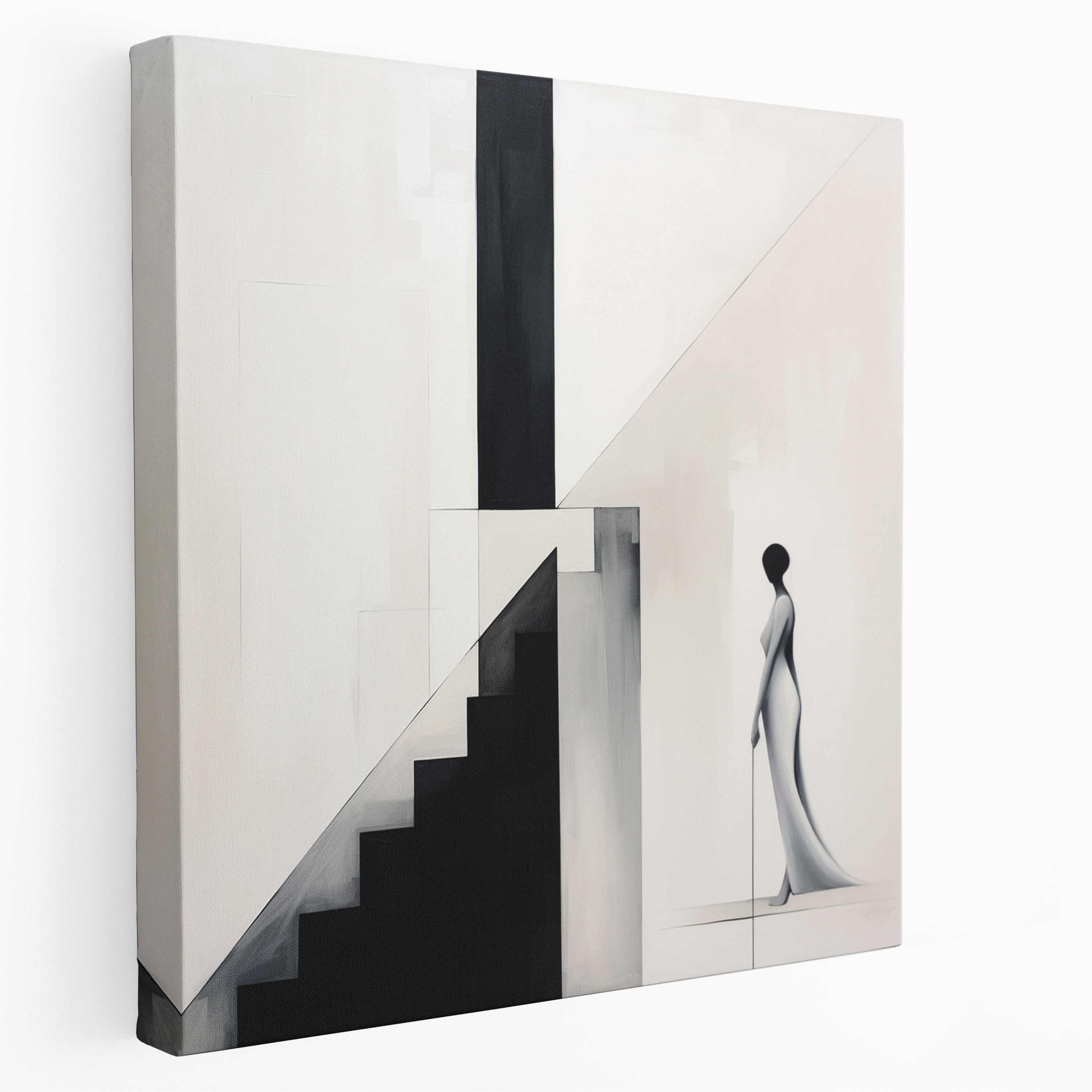 Stilvolles Leinwandbild - Minimalistische Eleganz Wandkunst - Stilvolle Wanddekoration Wohnkultur