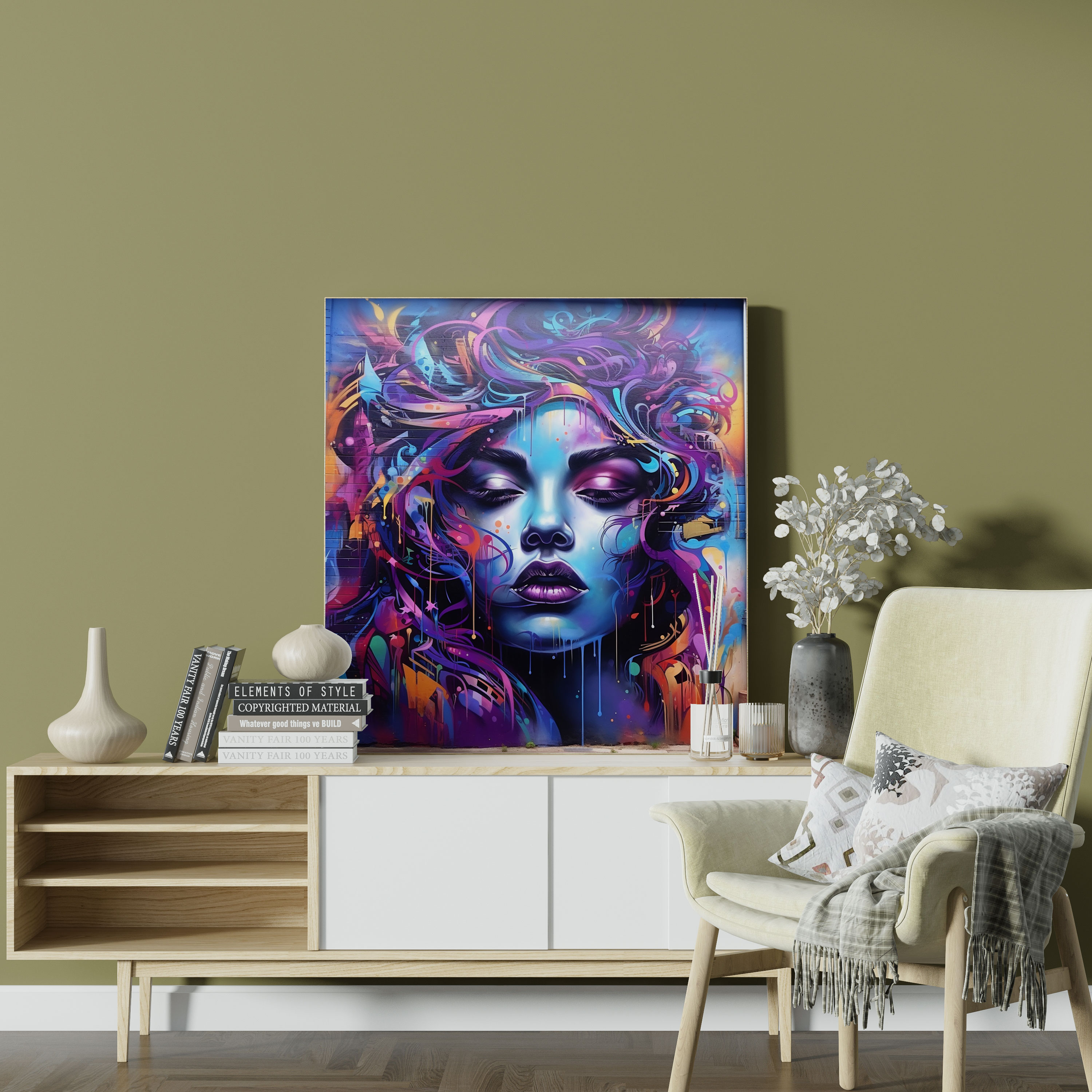 Coole Wandkunst - Urbane Ausdrucksform - Zuhause Dekoration Wanddekoration Graffiti
