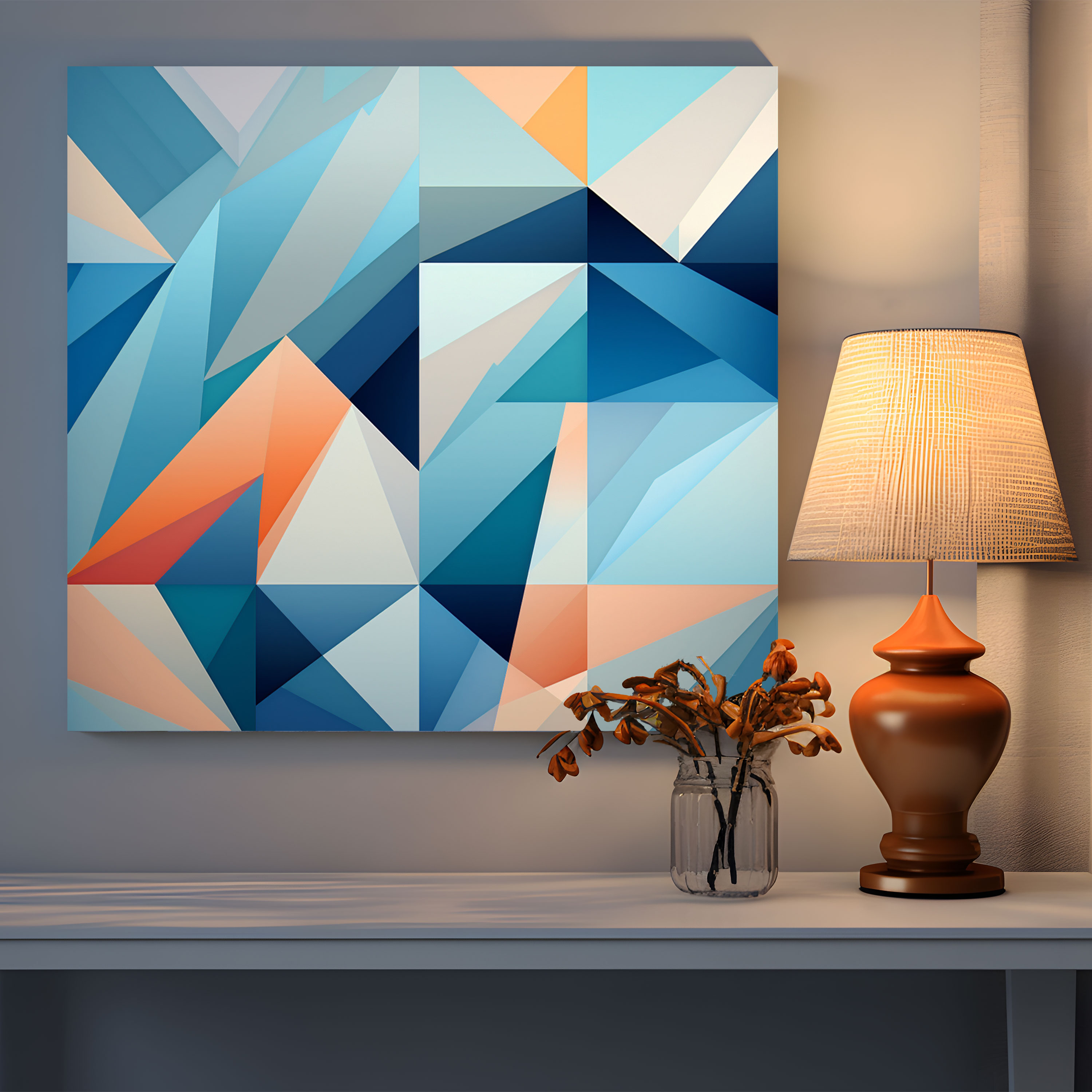Cool Wall Art - Geometric Harmony - Cool, Canvas Wall Art, Home Decoration, Cool Wall Art