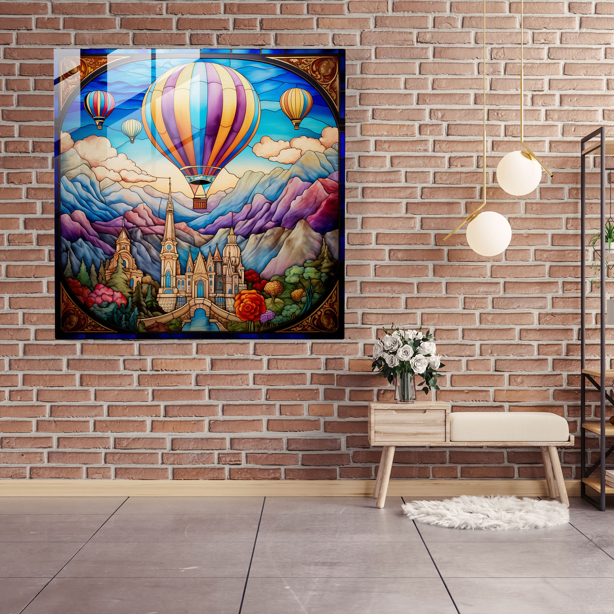 Luminous Balon Şenliği Cam Tablo Baskısı