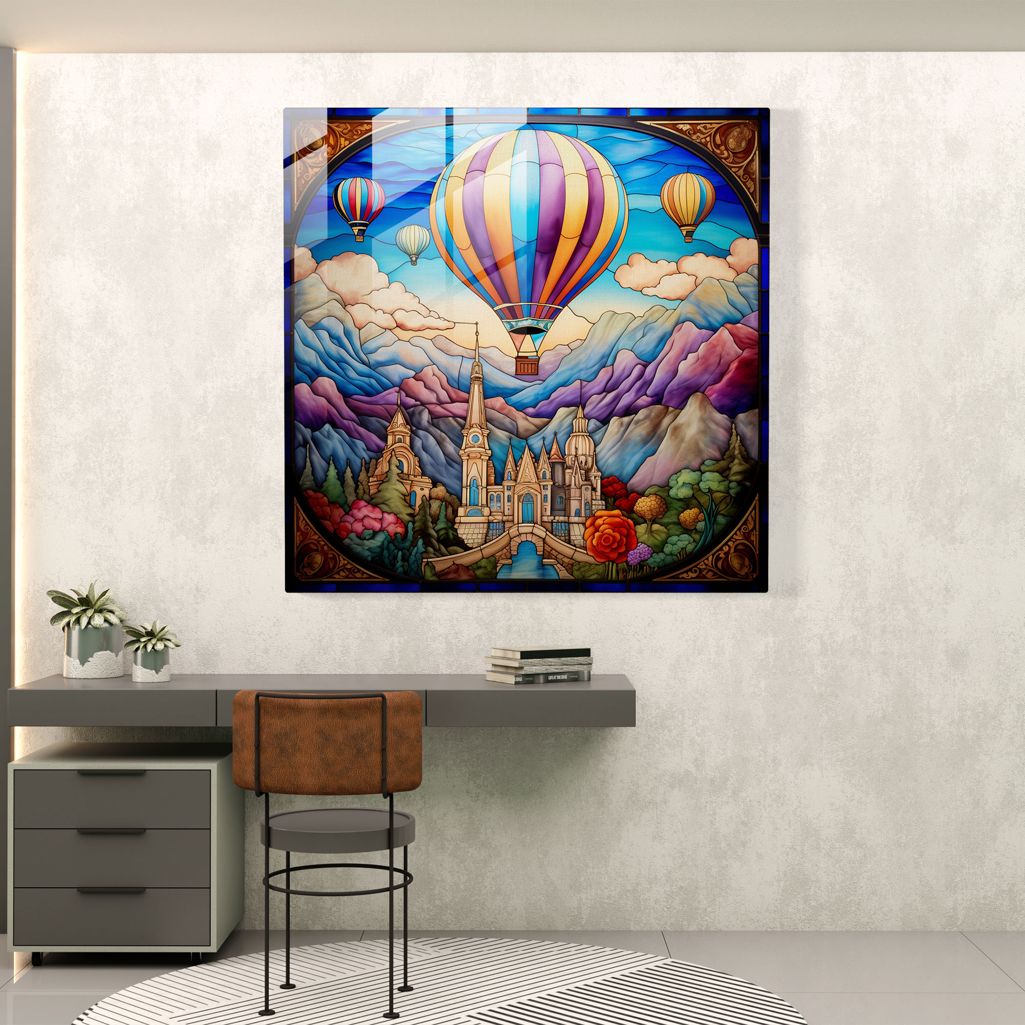 Luminous Balon Şenliği Cam Tablo Baskısı