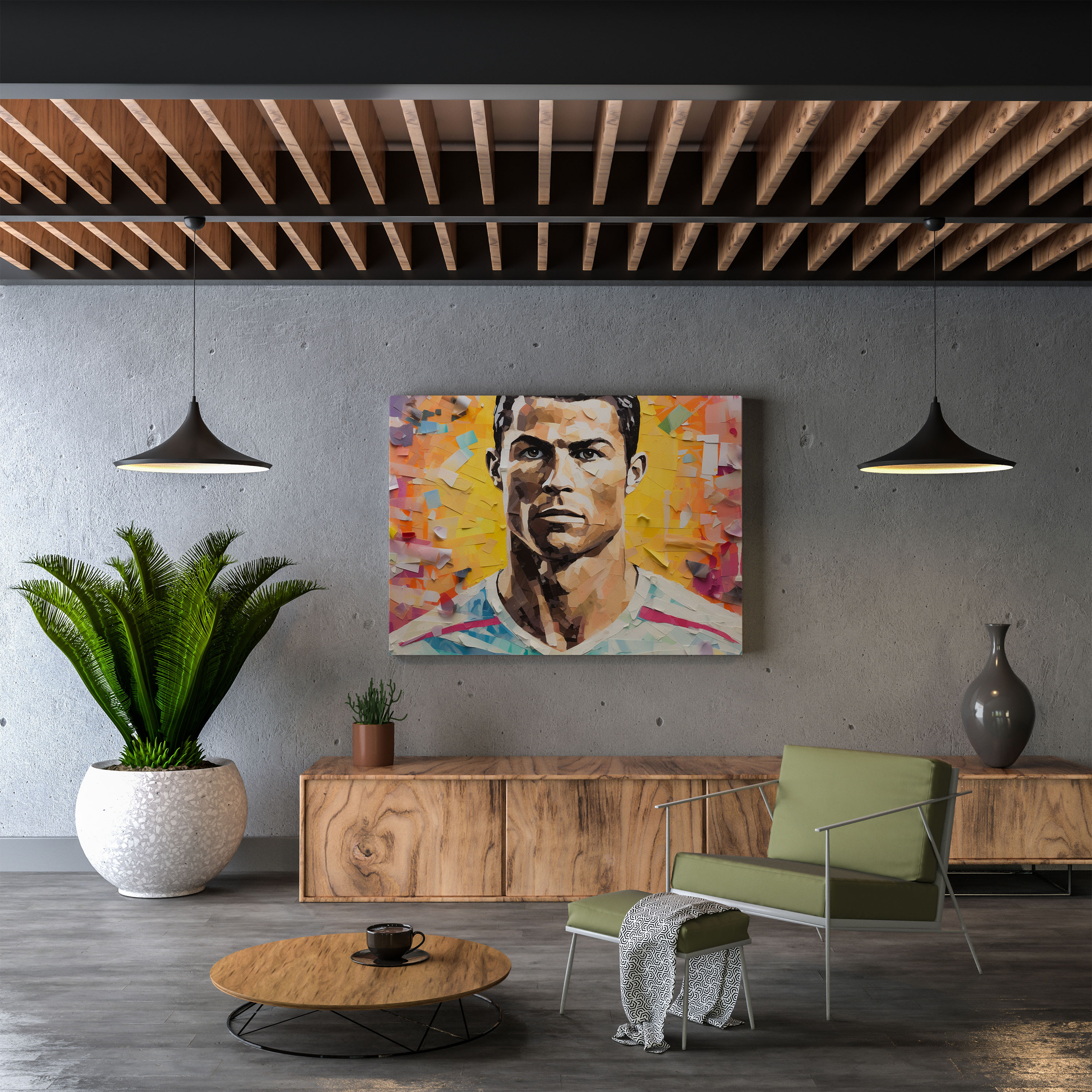 Cristiano Ronaldo Wall Art - Cristiano Ronaldo, Newspaper Clippings, Soccer-Related Images, Collage Artwork