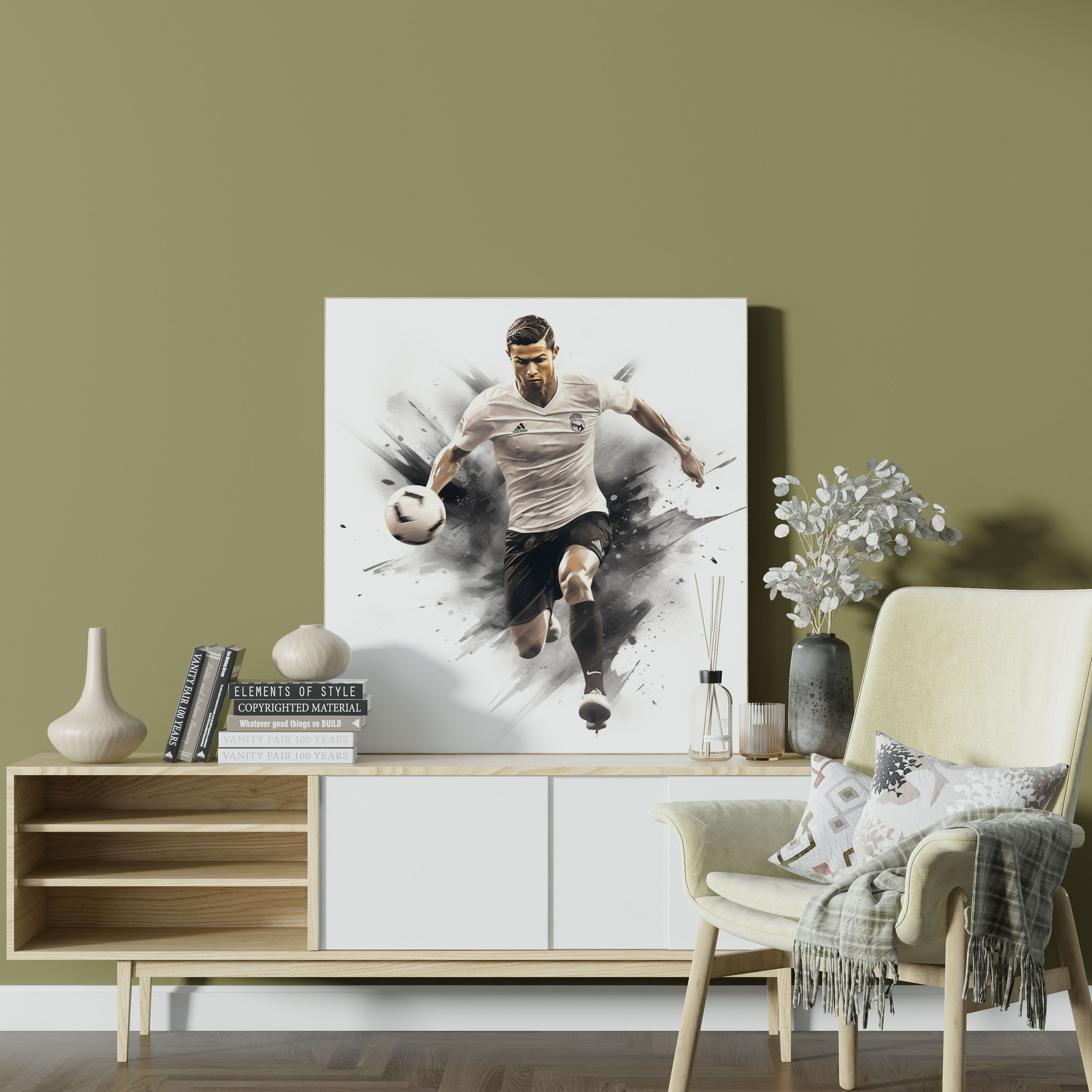 Cristiano Ronaldo Wall Decoration - Cristiano Ronaldo, Wall Decoration, Home Decoration, Contemporary Feel