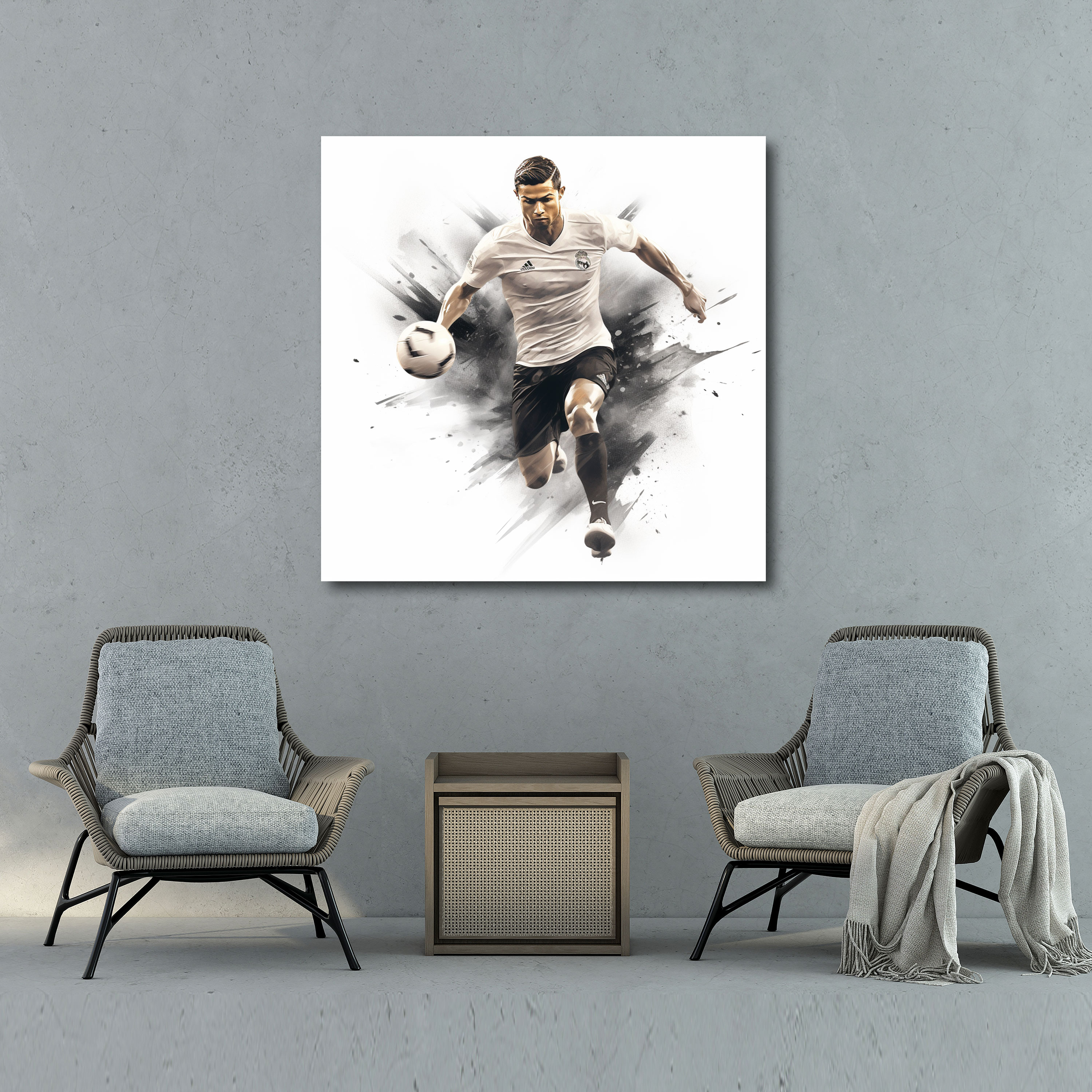Cristiano Ronaldo Wall Decoration - Cristiano Ronaldo, Wall Decoration, Home Decoration, Contemporary Feel