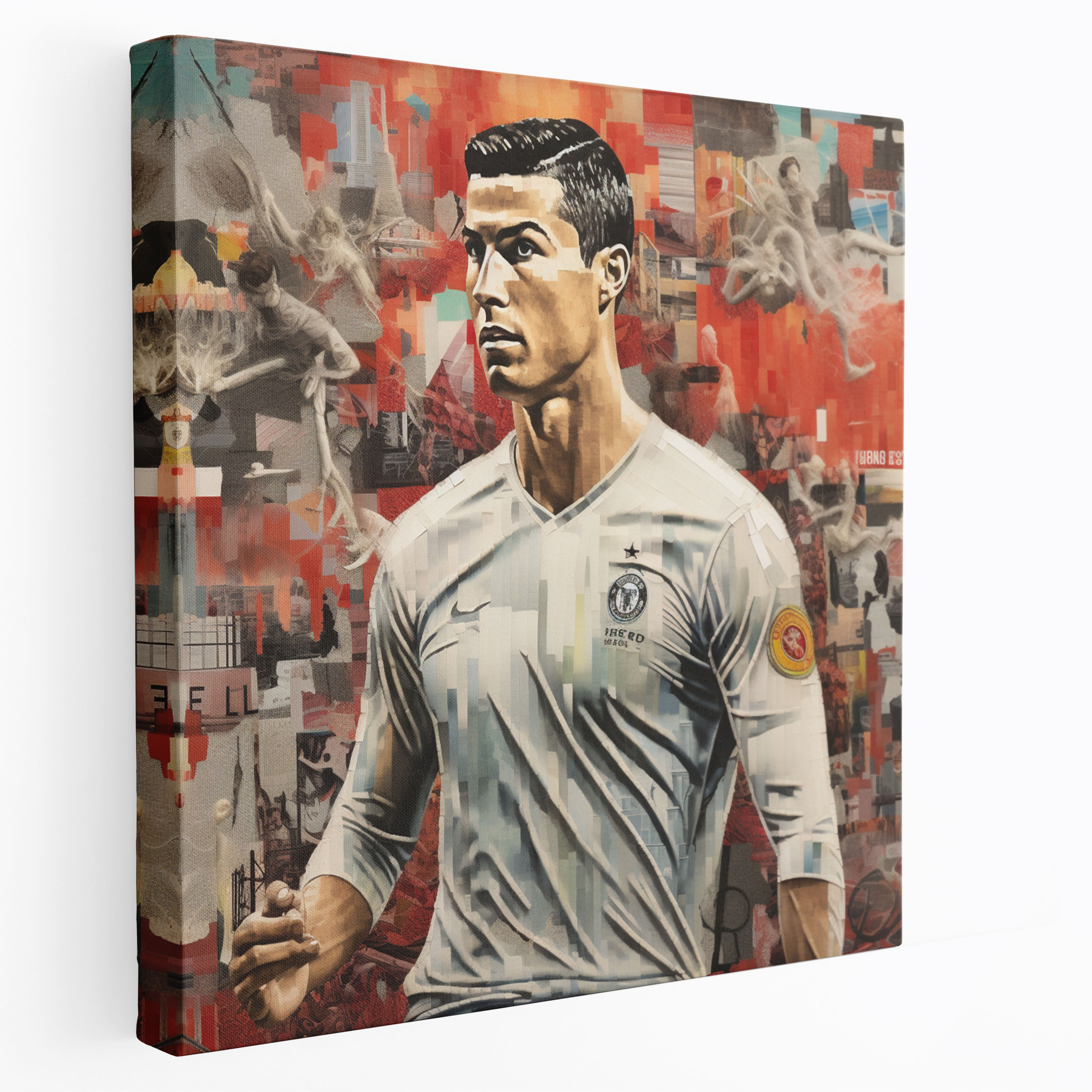 Cristiano Ronaldo Canvas Print - Cristiano Ronaldo, Overlapping Images, Canvas Print, Home Decoration
