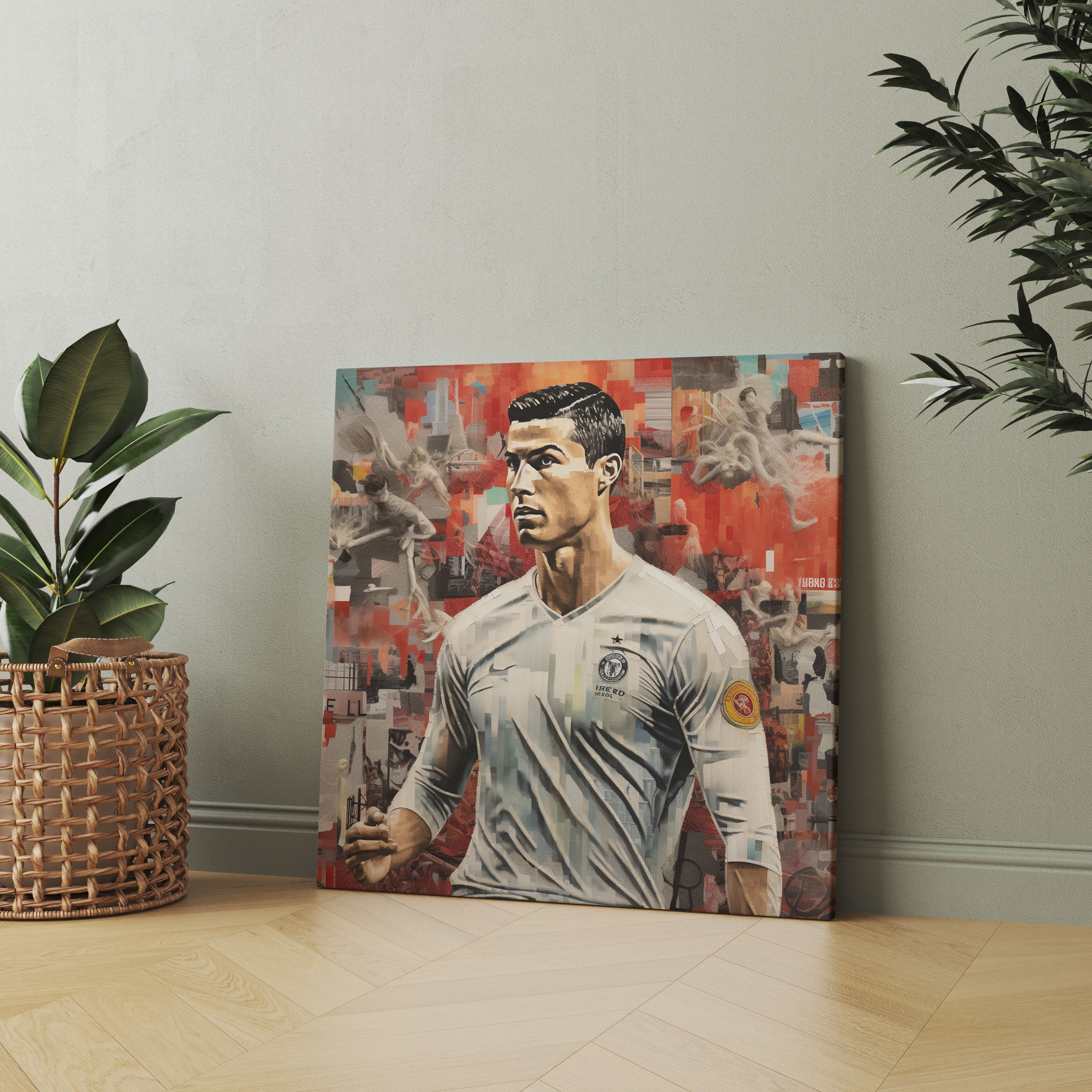 Cristiano Ronaldo Canvas Print - Cristiano Ronaldo, Overlapping Images, Canvas Print, Home Decoration