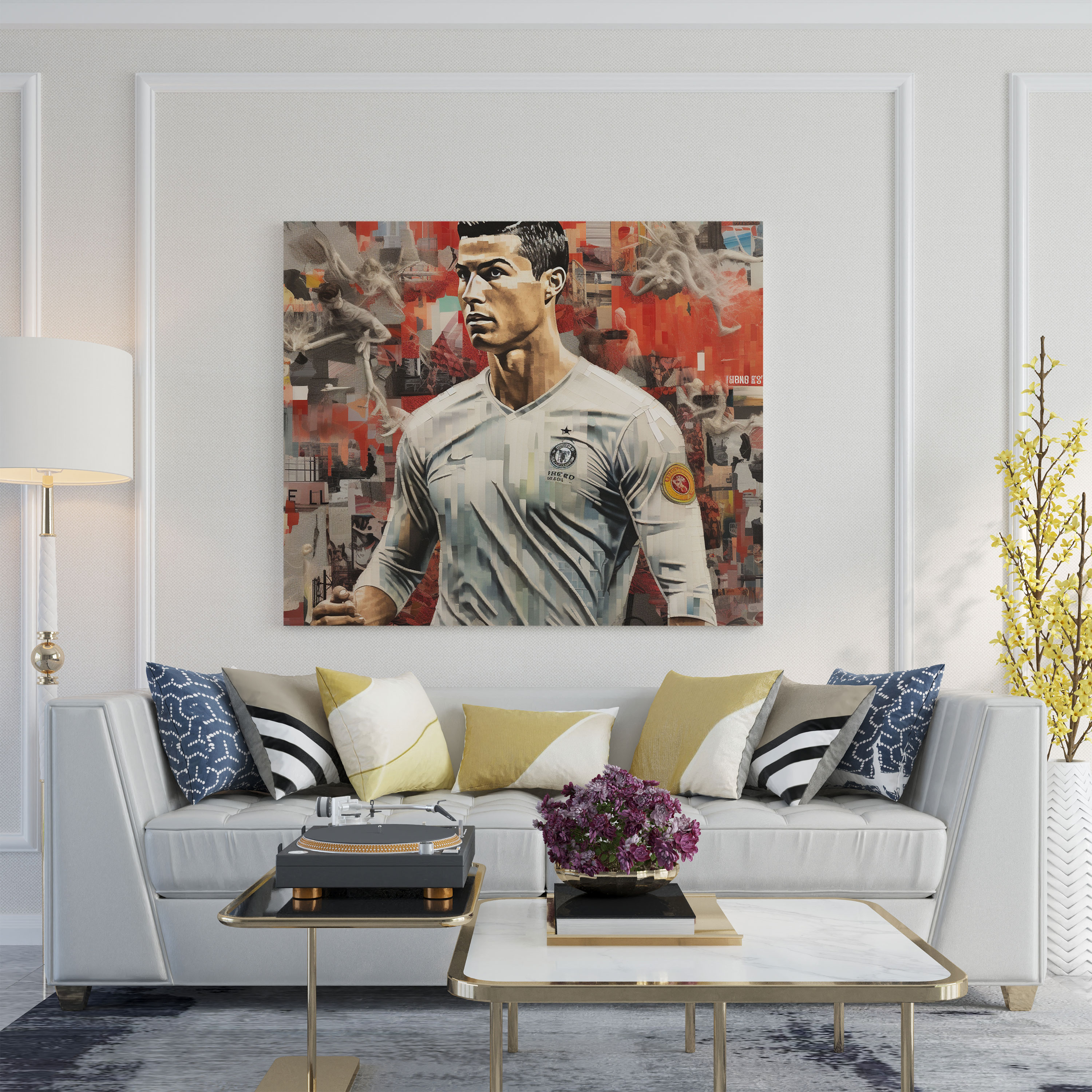Cristiano Ronaldo Canvas Print - Cristiano Ronaldo, Overlapping Images, Canvas Print, Home Decoration