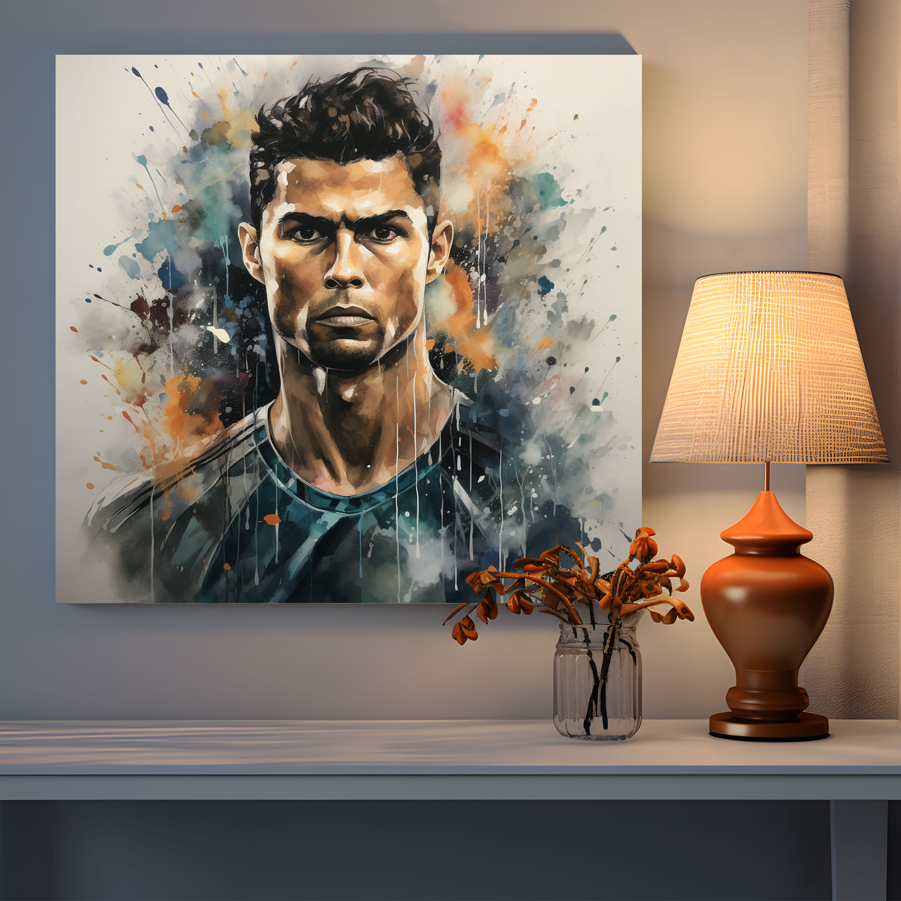 Cristiano Ronaldo Wall Decoration - Cristiano Ronaldo, Cristiano Ronaldo, Canvas, Canvas Wall Art