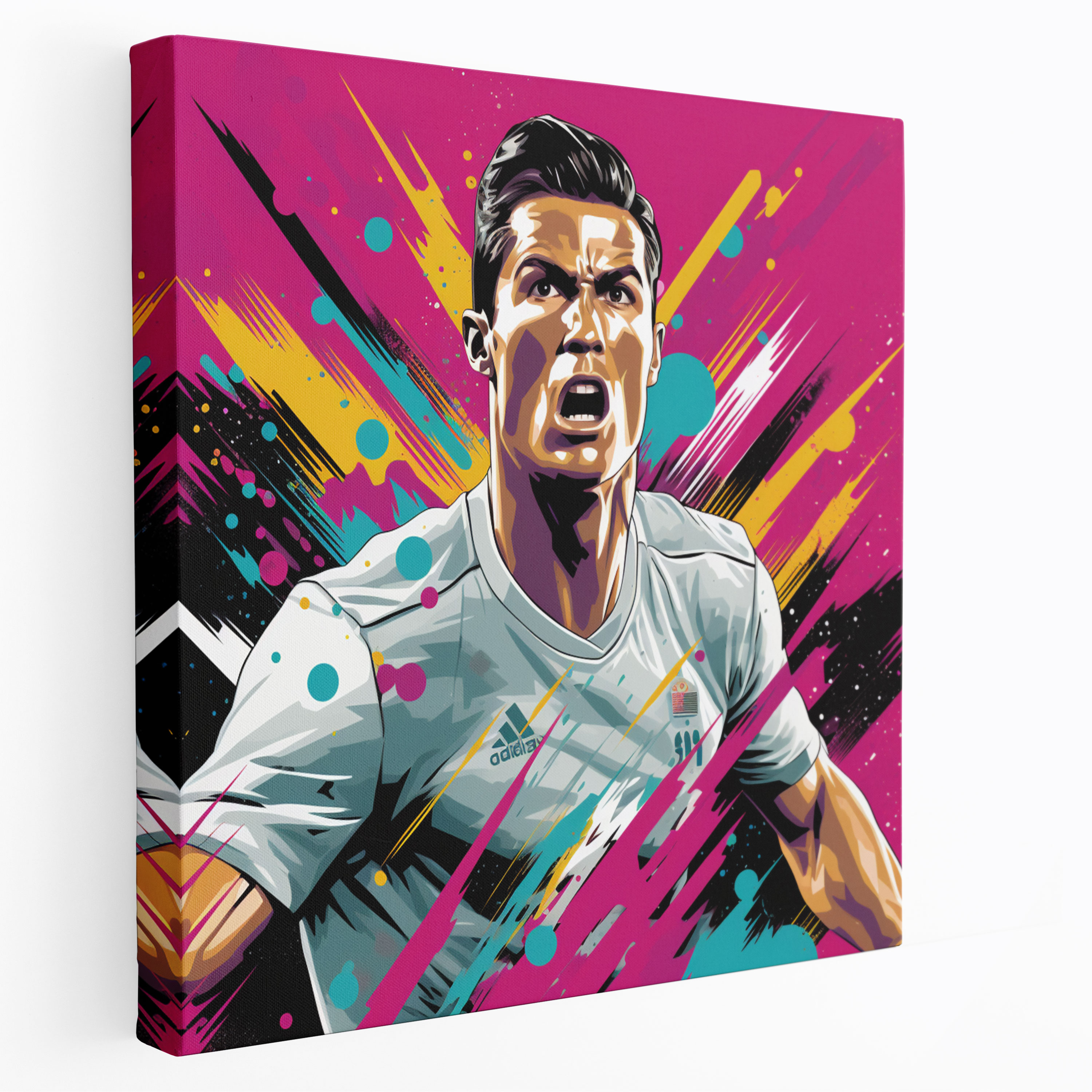 Cristiano Ronaldo Canvas Print - Pop Art Inspired - Cristiano Ronaldo, Cristiano Ronaldo, Wall Art, Pop Art