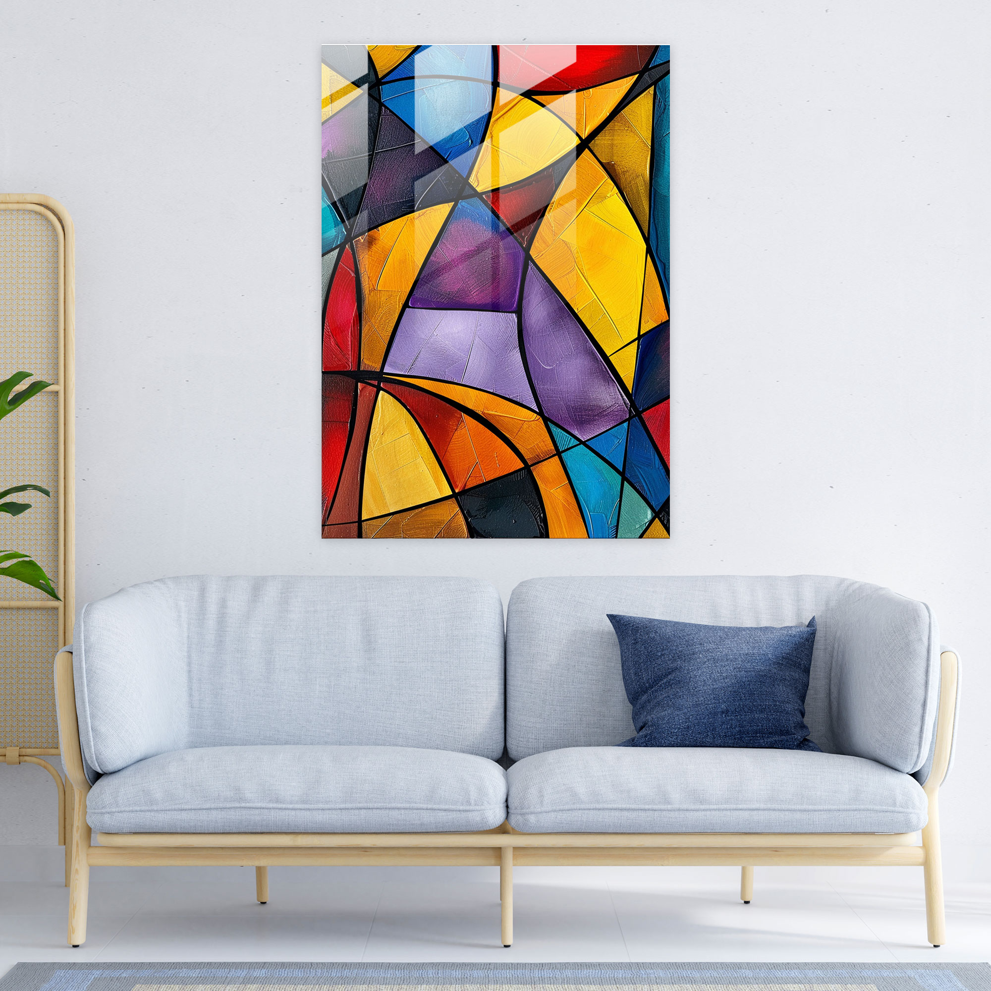 Cubism Glass Wall Art Home Decoration - Cubism, Glass Print, Home Decoration, Cubism