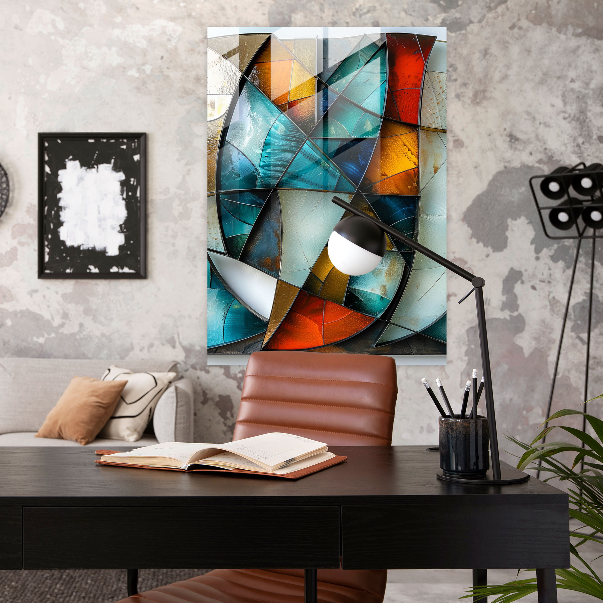Cubism Glass Print Wall Decoration - Cubism, Modern Art, Cubism, Wall Decoration