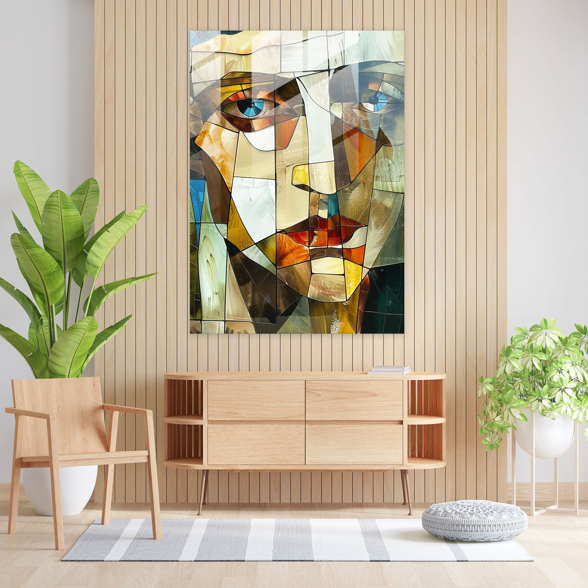 Cubism Glass Art Home Decoration - Cubism, Glass Print, Glass Art, Cubism