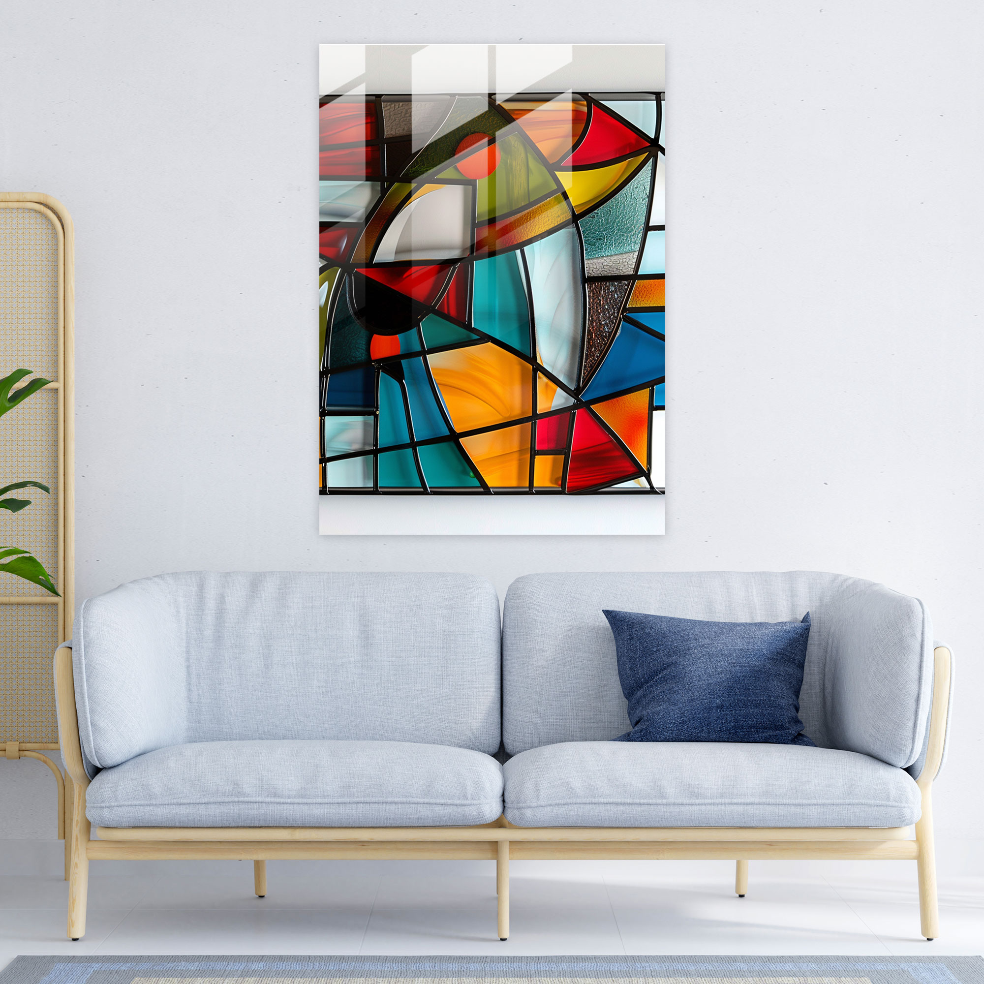 Cubism Glass Wall Art Modern Art - Cubism, Glass Wall Art, Cubism, Glass Print