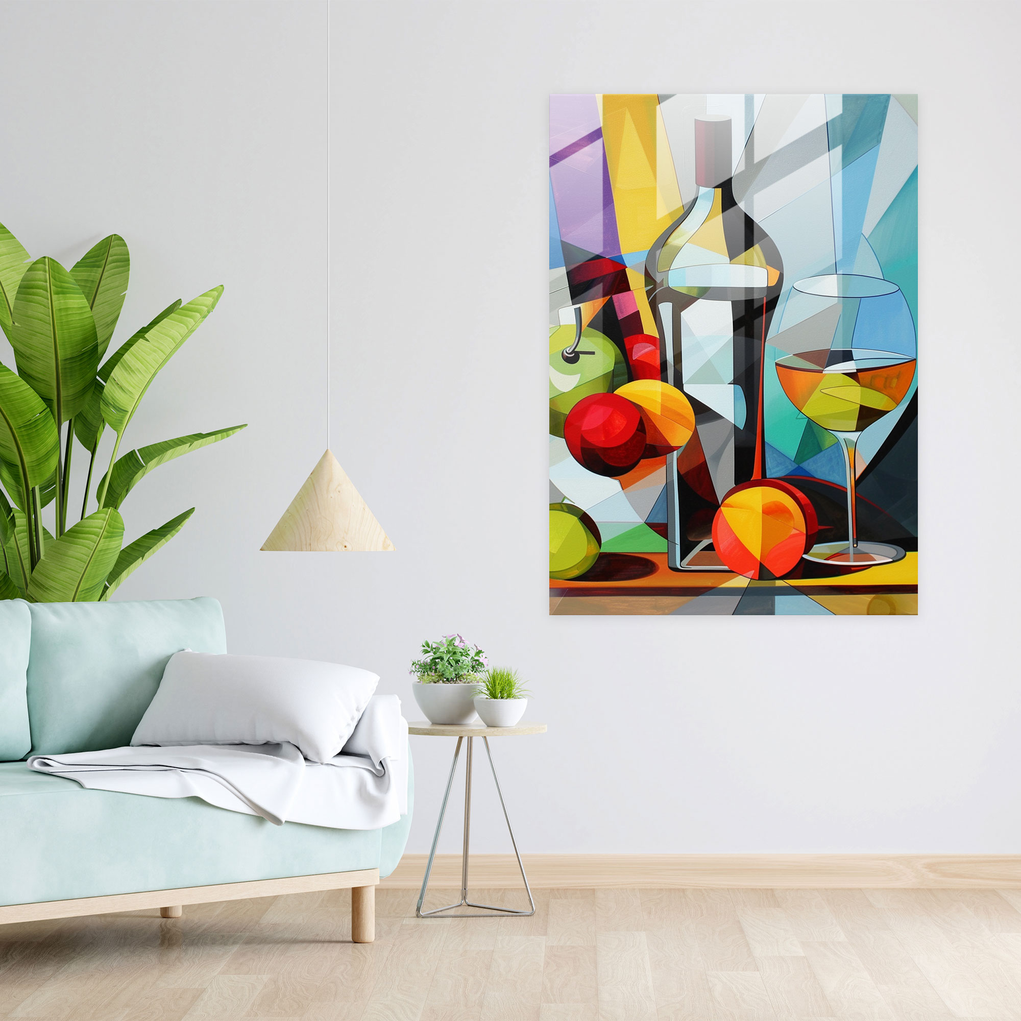 Cubism Glass Wall Art Wall Decoration - Cubism, Glass Wall Art, Glass Print, Cubism