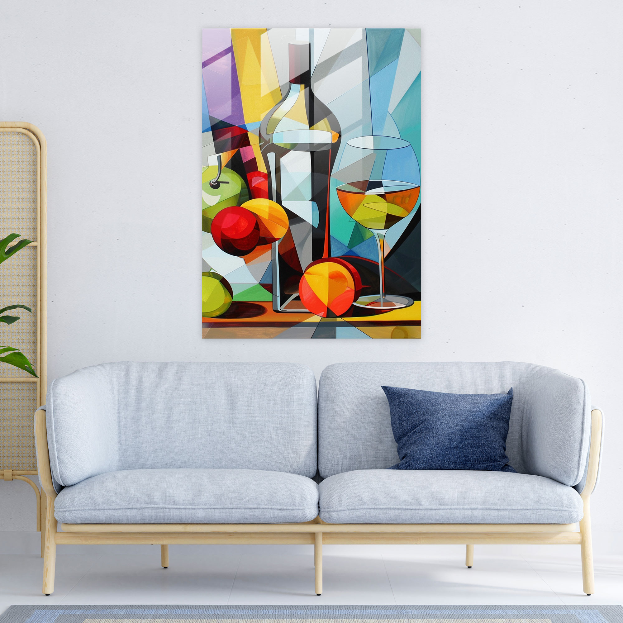 Cubism Glass Wall Art Wall Decoration - Cubism, Glass Wall Art, Glass Print, Cubism
