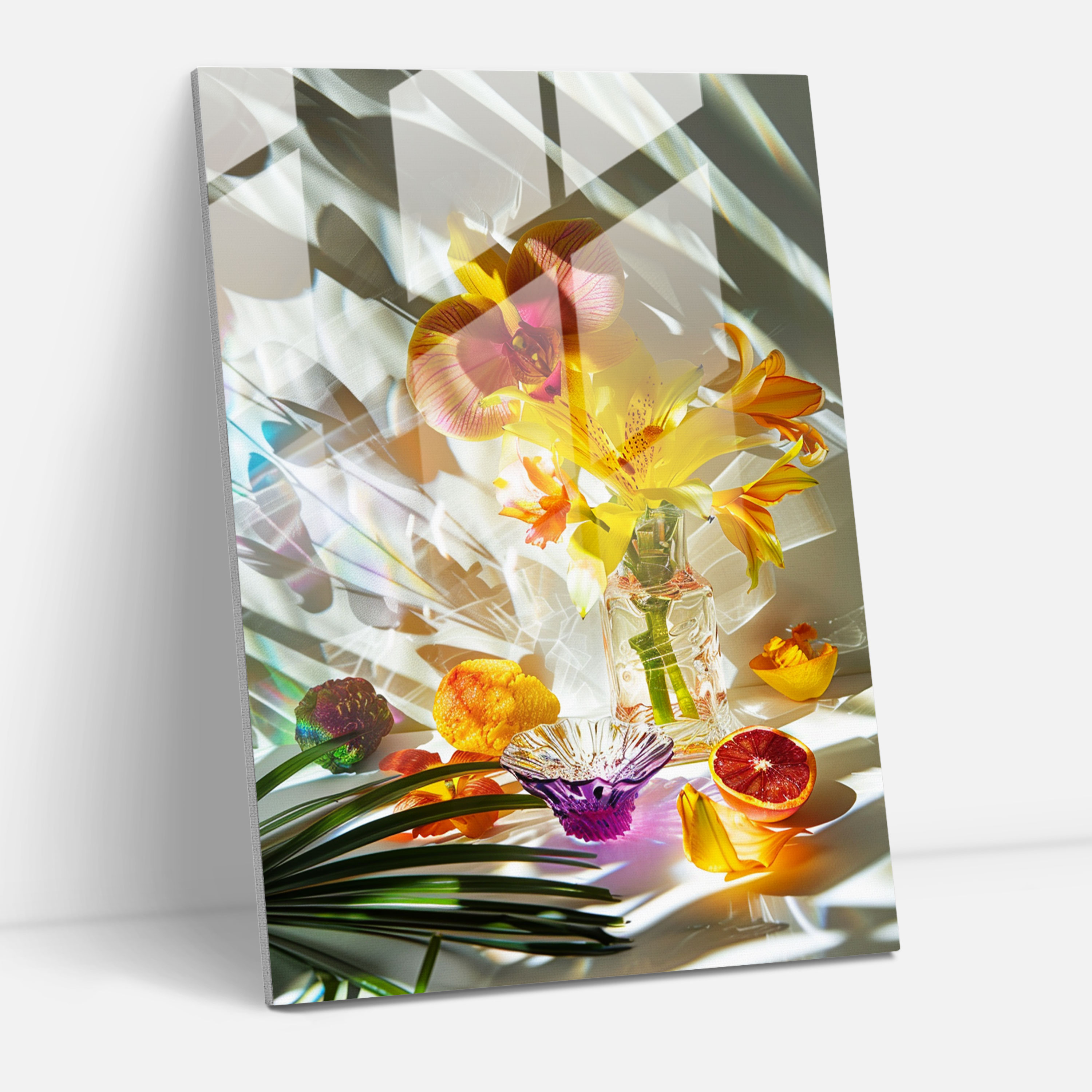 Cubism Glass Print Deconstructed Still Life Wall Art - Cubism, Glass Print, Home Decoration, Cubism