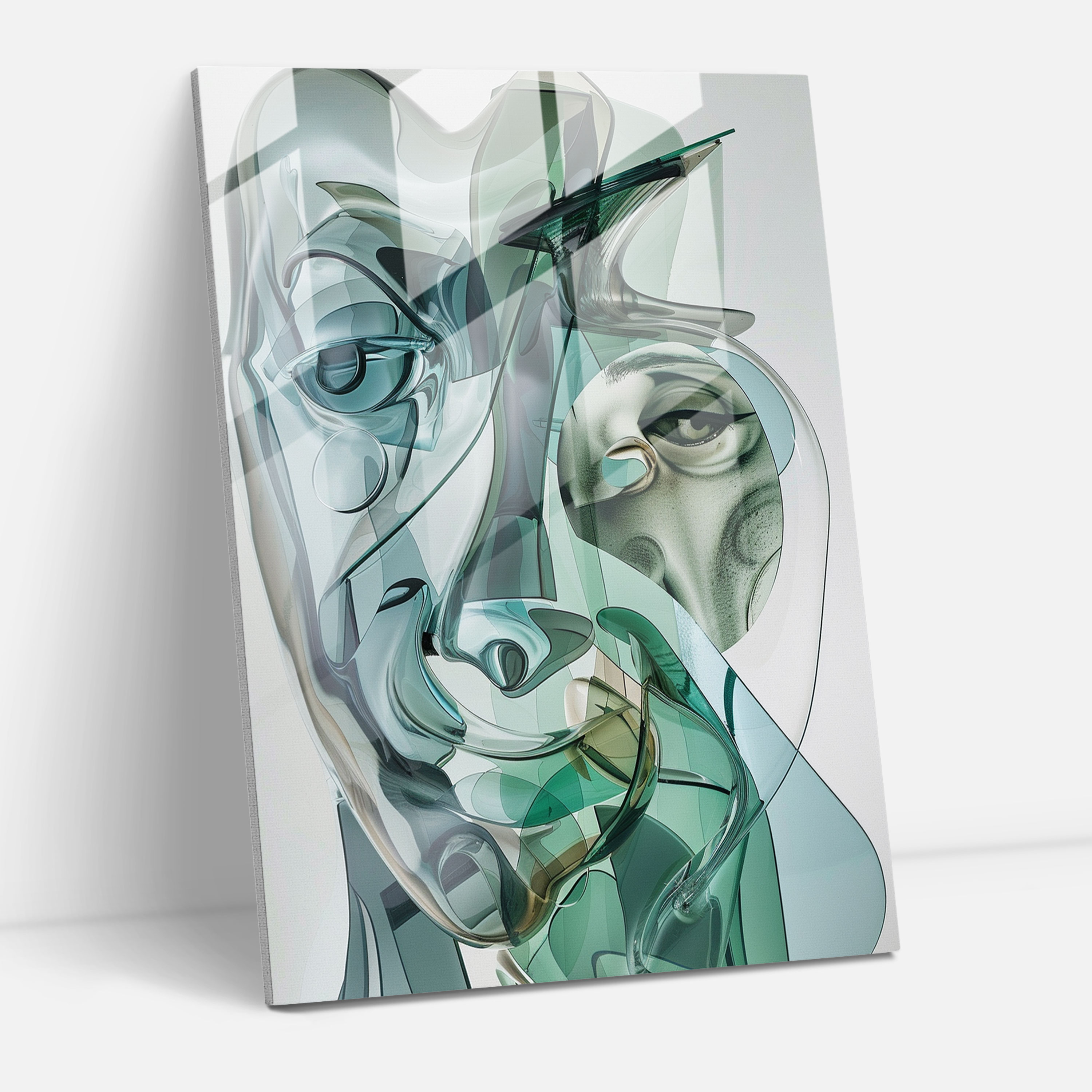 Surreal Landscapes Cubism Glass Wall Art - Cubism, Modern Art, Cubism, Wall Decoration