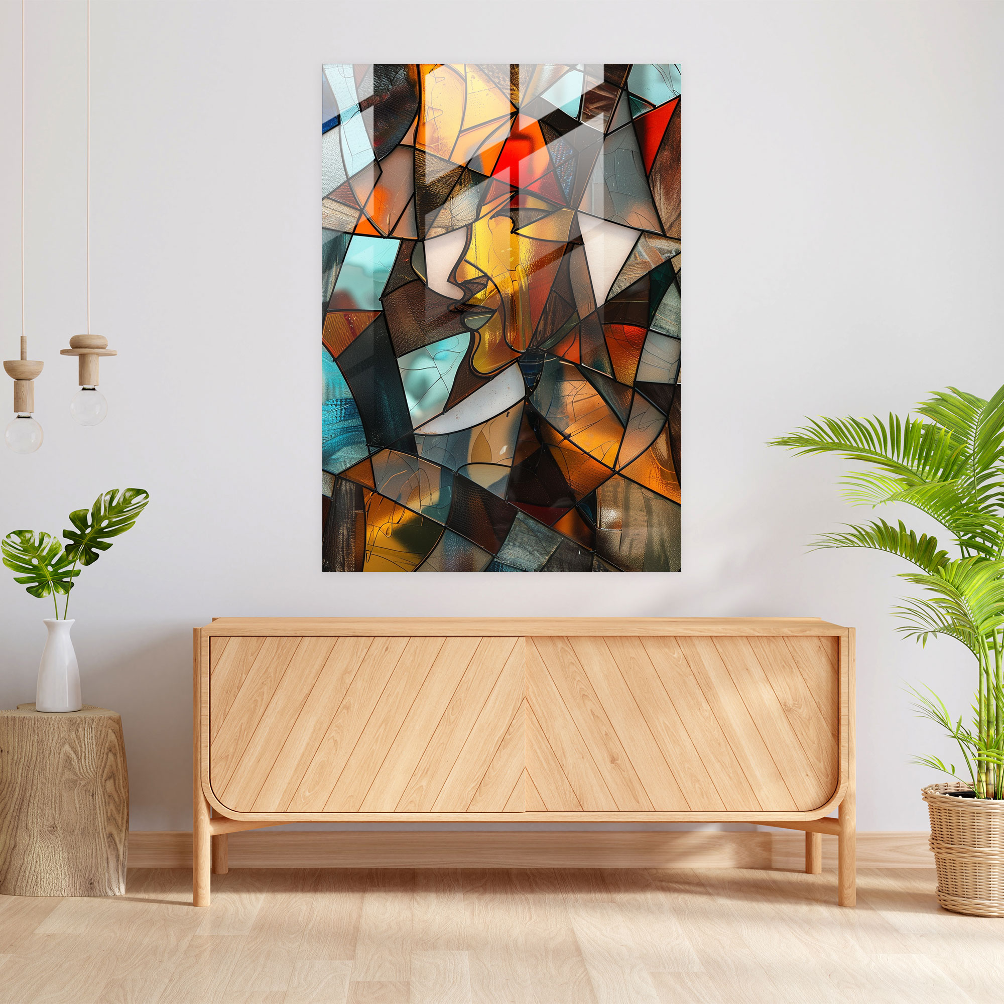 Abstract Compositions Cubism Glass Art - Cubism, Glass Art, Modern Art, Cubism