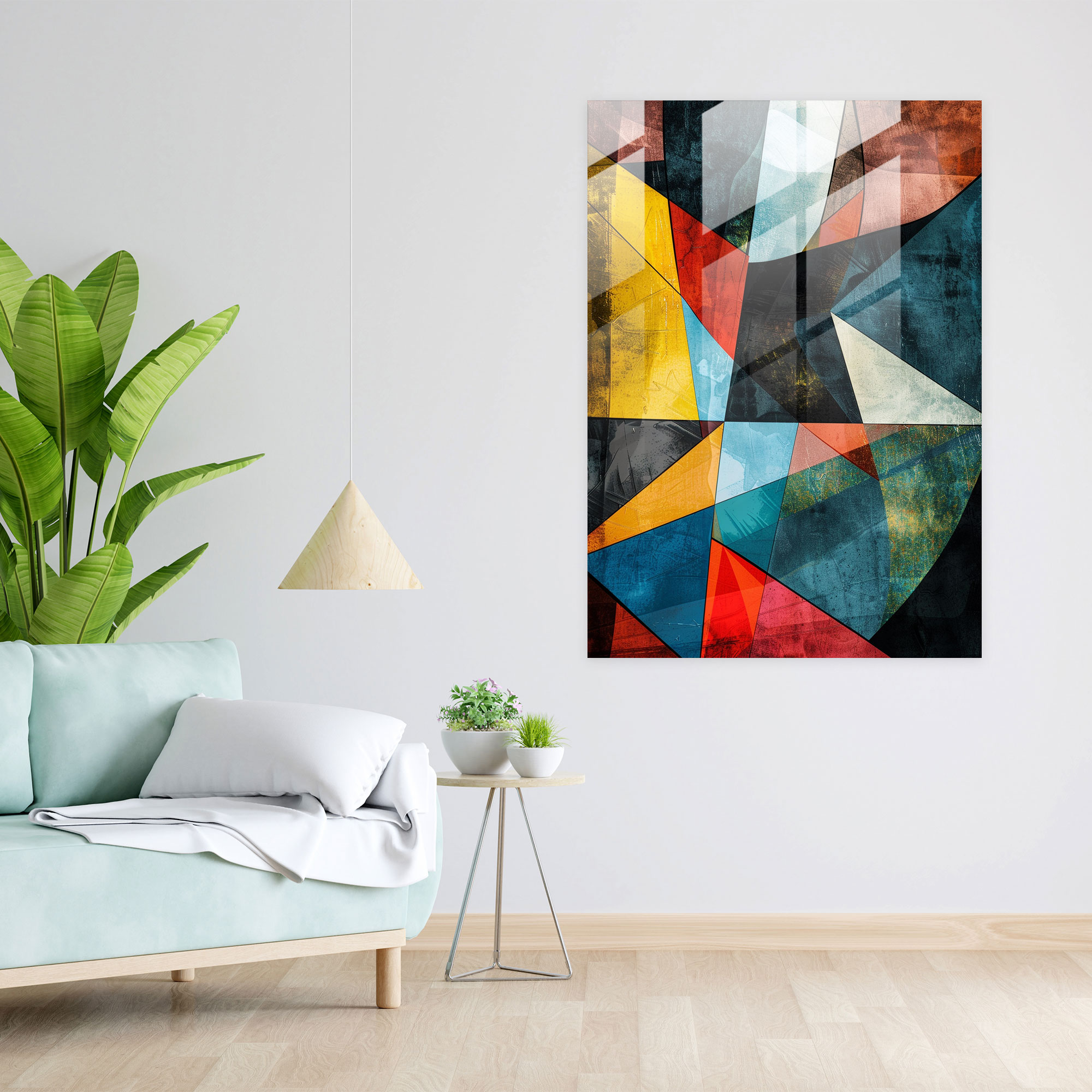 Cubism Glass Print Wall Art - Cubism, Modern Art, Glass Wall Art, Cubism