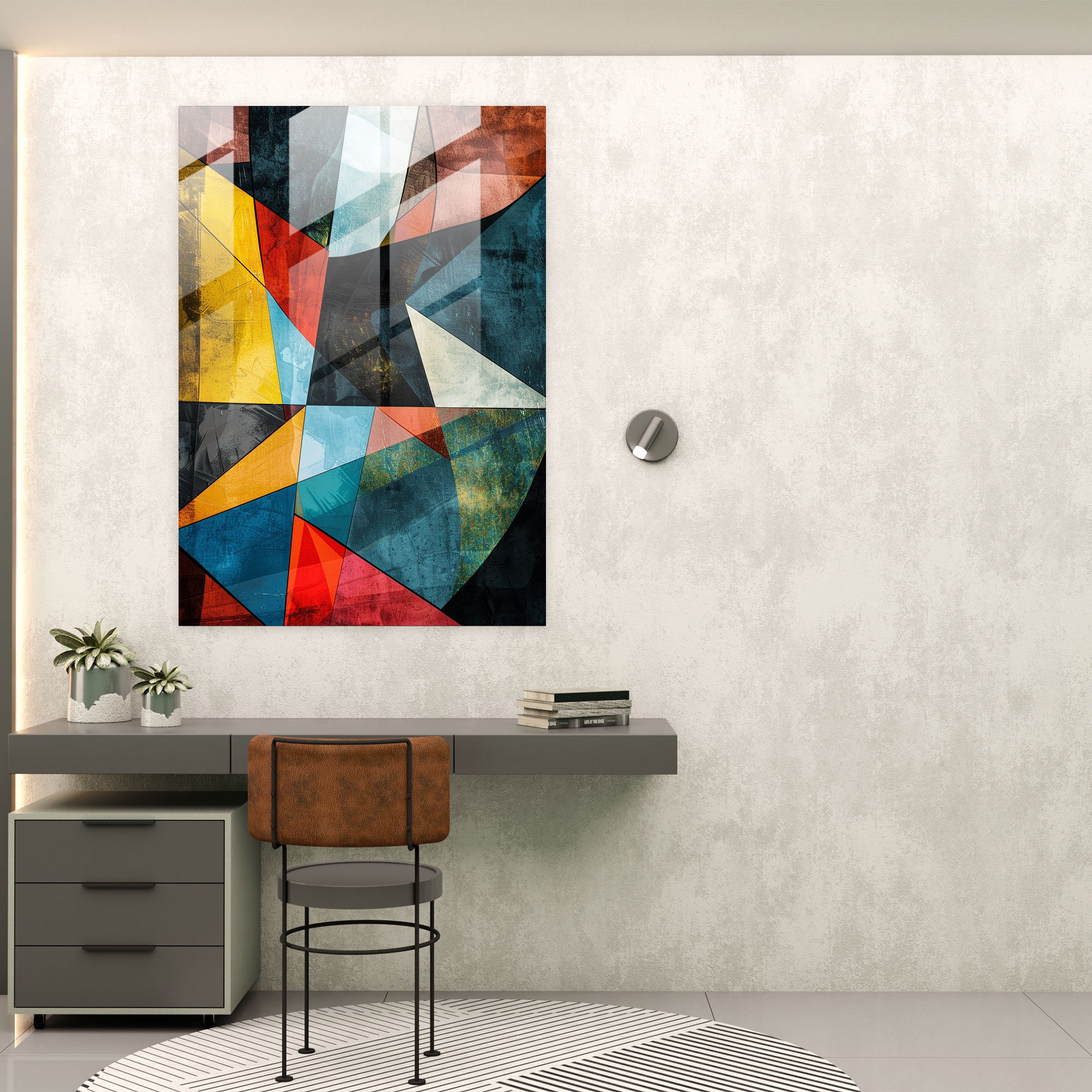 Cubism Glass Print Wall Art - Cubism, Modern Art, Glass Wall Art, Cubism