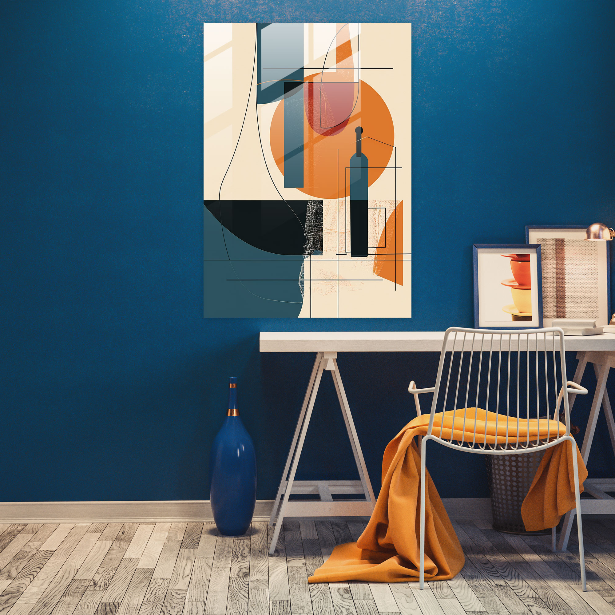 Cubism Abstract Shapes Wall Decoration - Cubism, Glass Art, Wall Decoration, Cubism