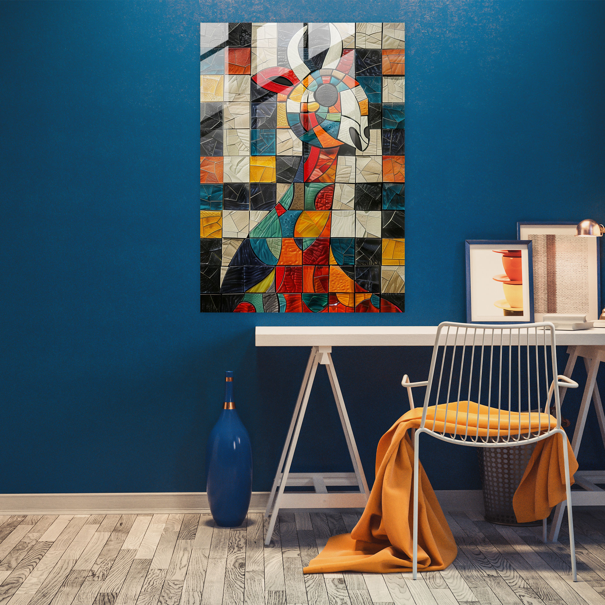 Cubism Animal Mosaic Wall Decoration - Cubism, Modern Art, Wall Decoration, Cubism
