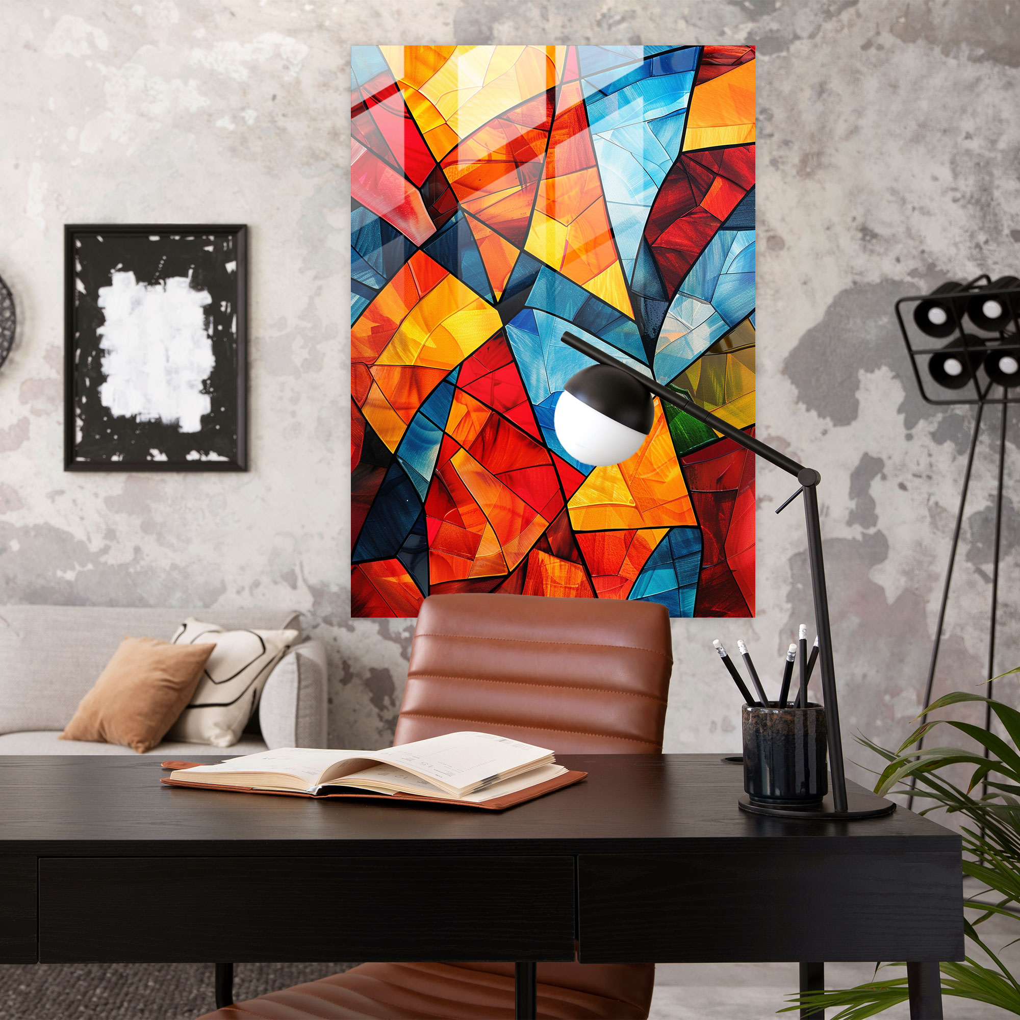 Cubism Abstract Patterns Glass Art - Cubism, Cubism, Modern Art, Home Decoration