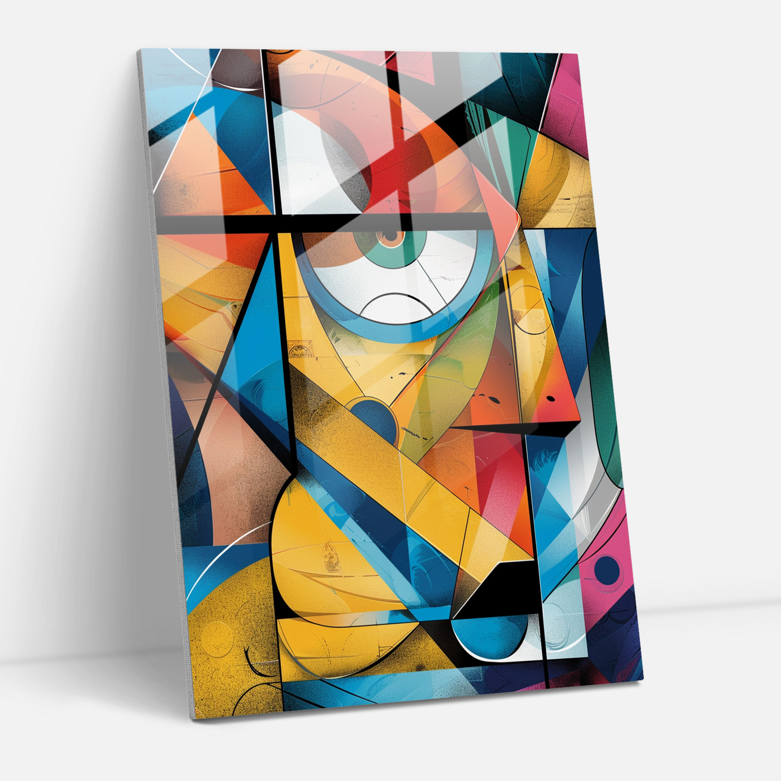 Cubism Glass Wall Art - Cubism, Modern Art, Glass Print, Cubism