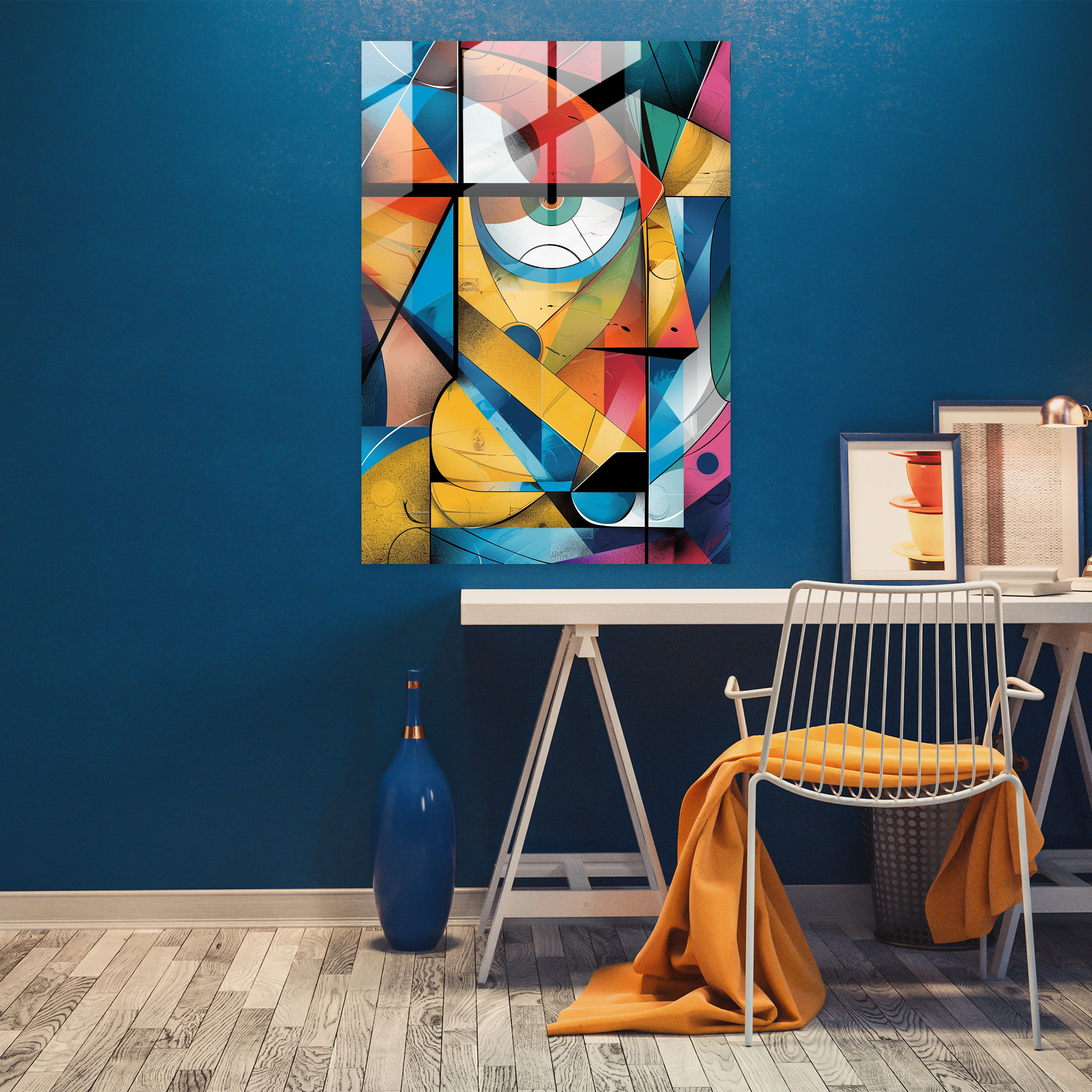 Cubism Glass Wall Art - Cubism, Modern Art, Glass Print, Cubism