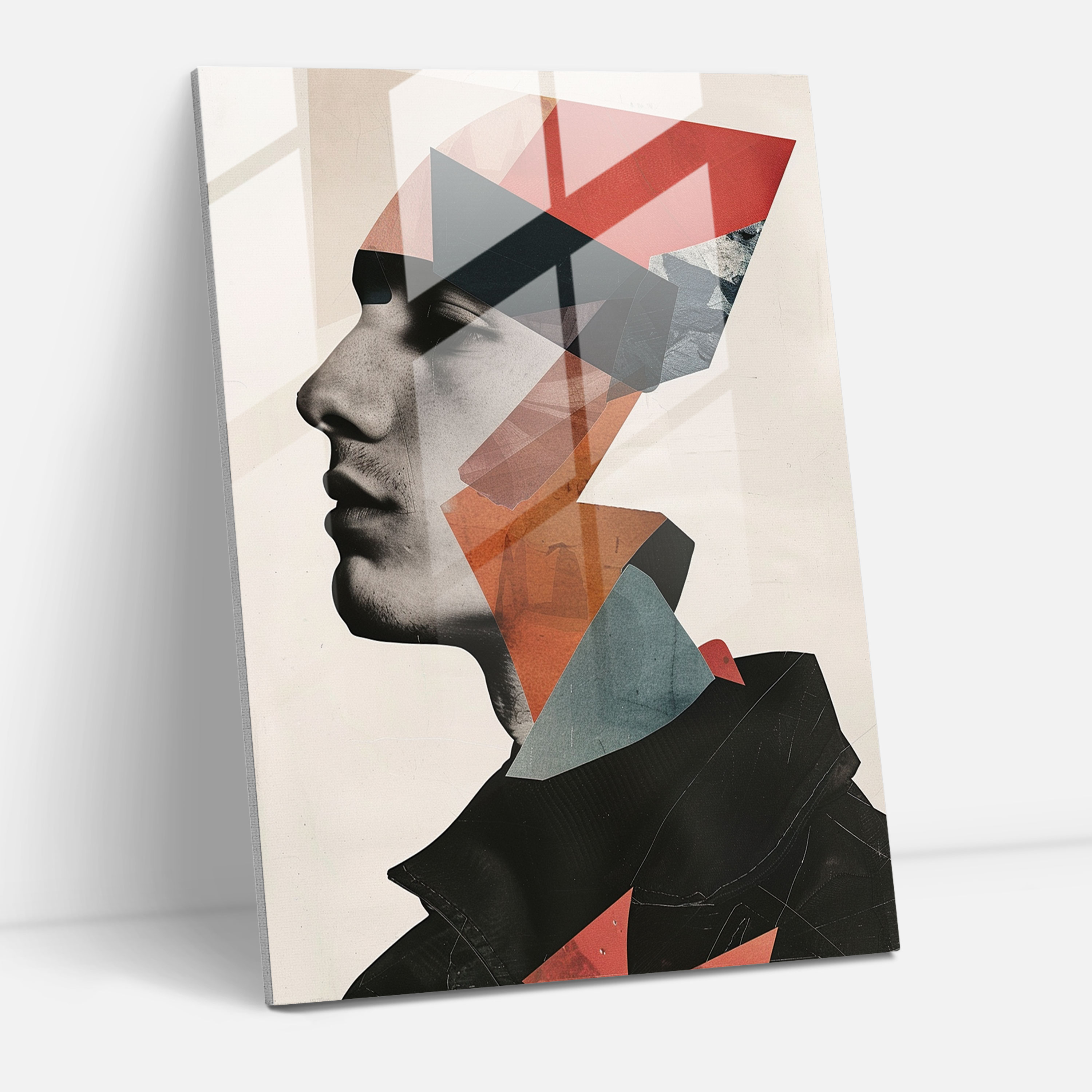 Surreal Cubism Home Decoration - Cubism, Home Decoration, Modern Art, Glass Print