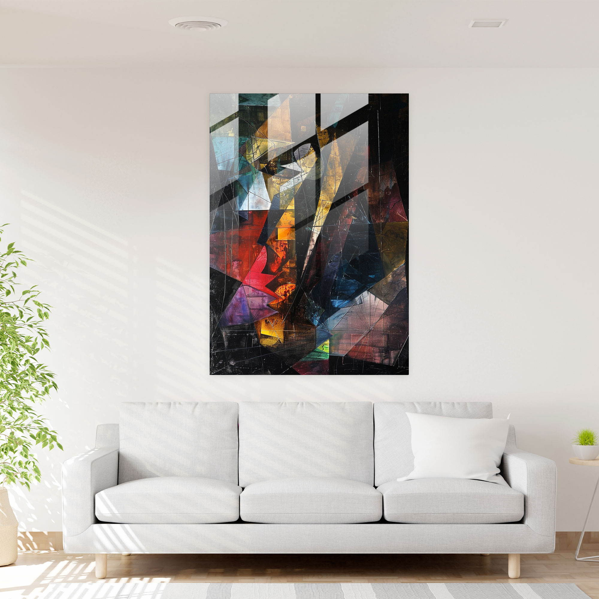 Abstract Cubism Modern Art - Cubism, Home Decoration, Modern Art, Wall Decoration