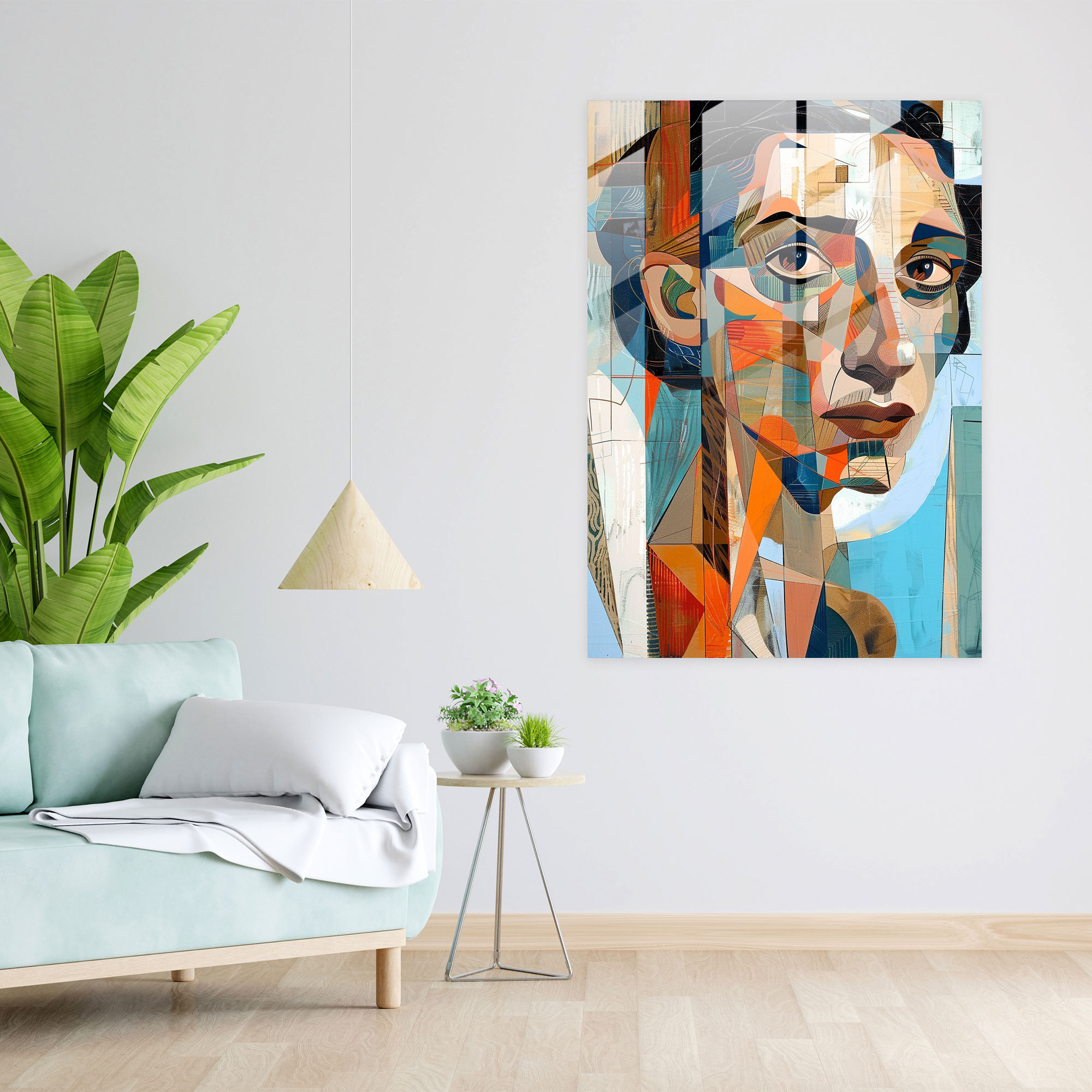 Cubism Glass Wall Art Home Decoration - Cubism, Home Decoration, Glass Print, Glass Wall Art