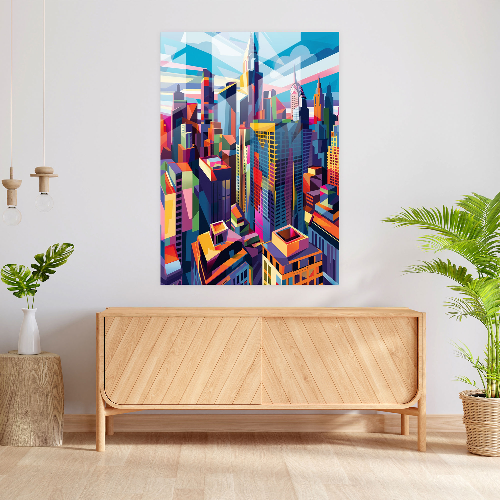 Cubism Glass Art Modern Art - Cubism, Home Decoration, Cubism, Angular