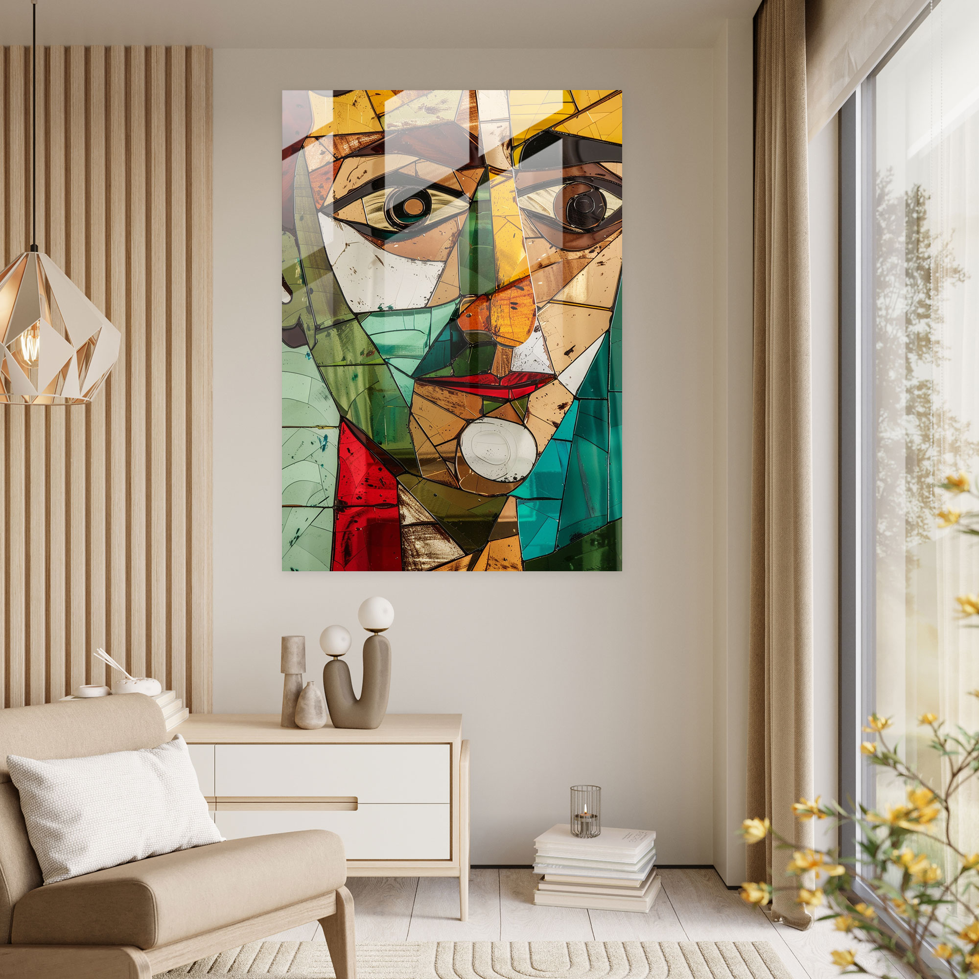Picasso Cubism Glass Art - Cubism, Cubism, Wall Decoration, Home Decoration