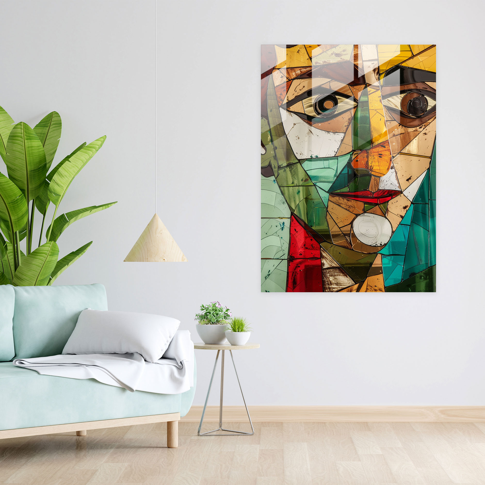 Picasso Cubism Glass Art - Cubism, Cubism, Wall Decoration, Home Decoration
