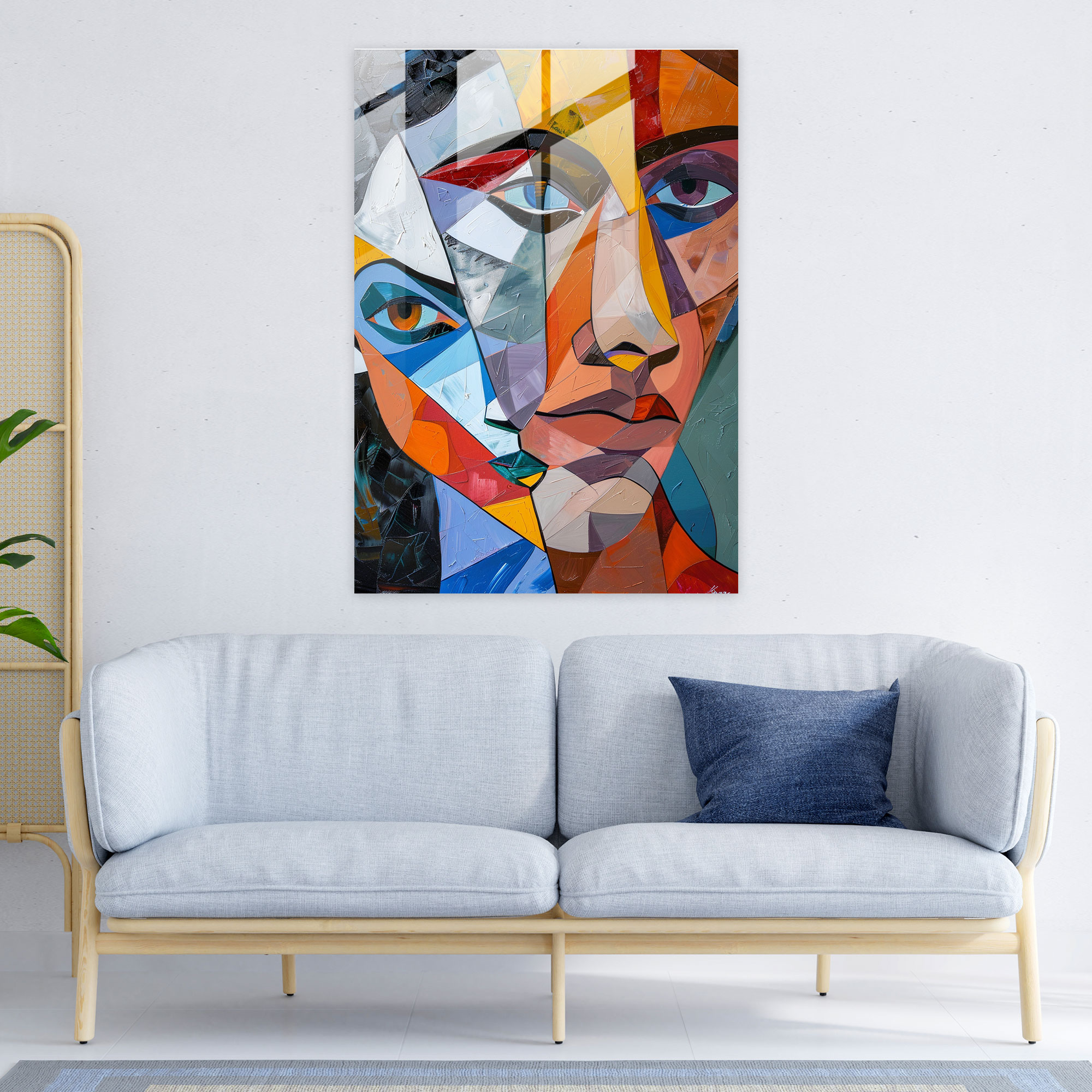 Cubism Wall Decoration - Cubism, Glass Wall Art, Wall Decoration, Modern Art