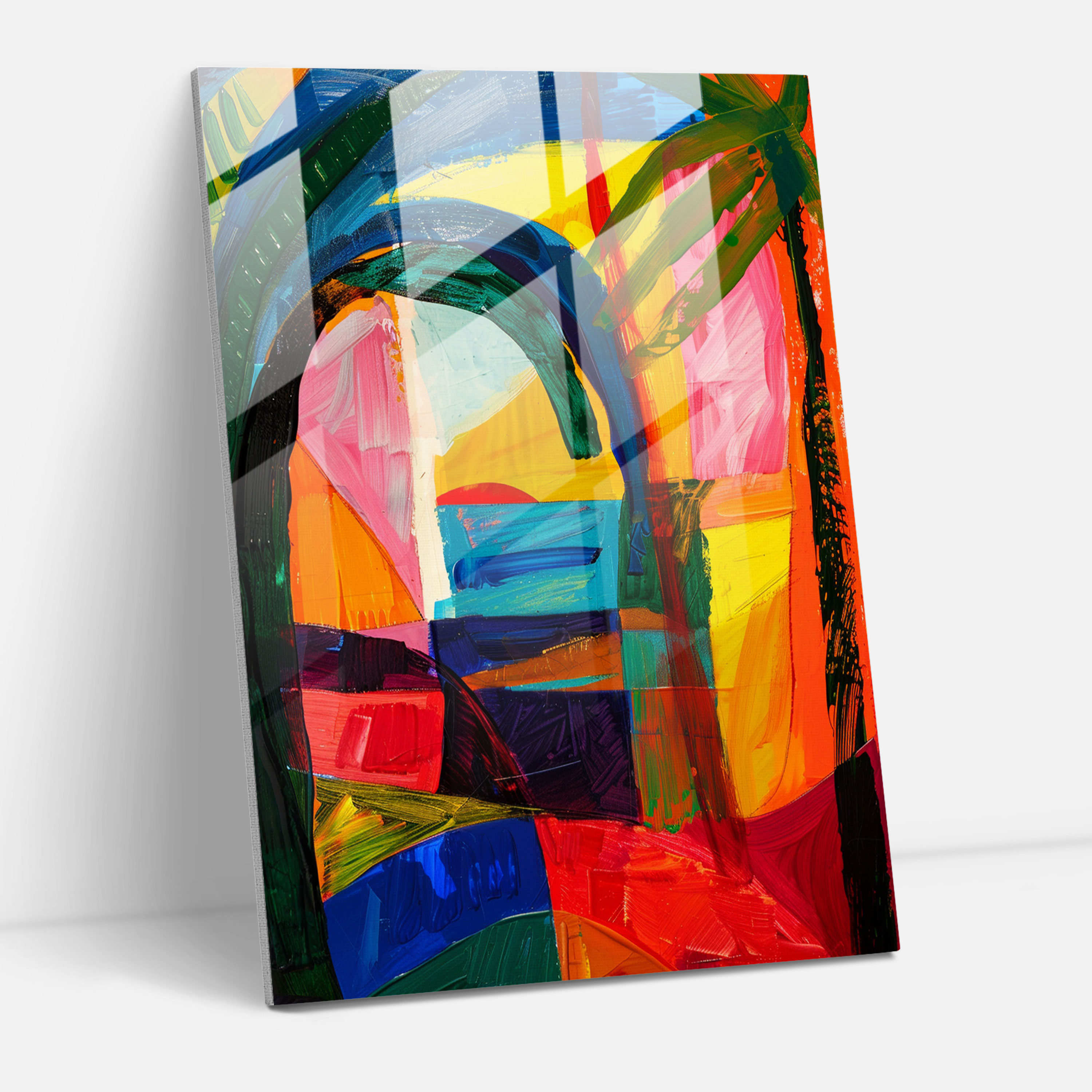 Cubism Glass Art - Cubism, Glass Wall Art, Glass Art, Glass Print