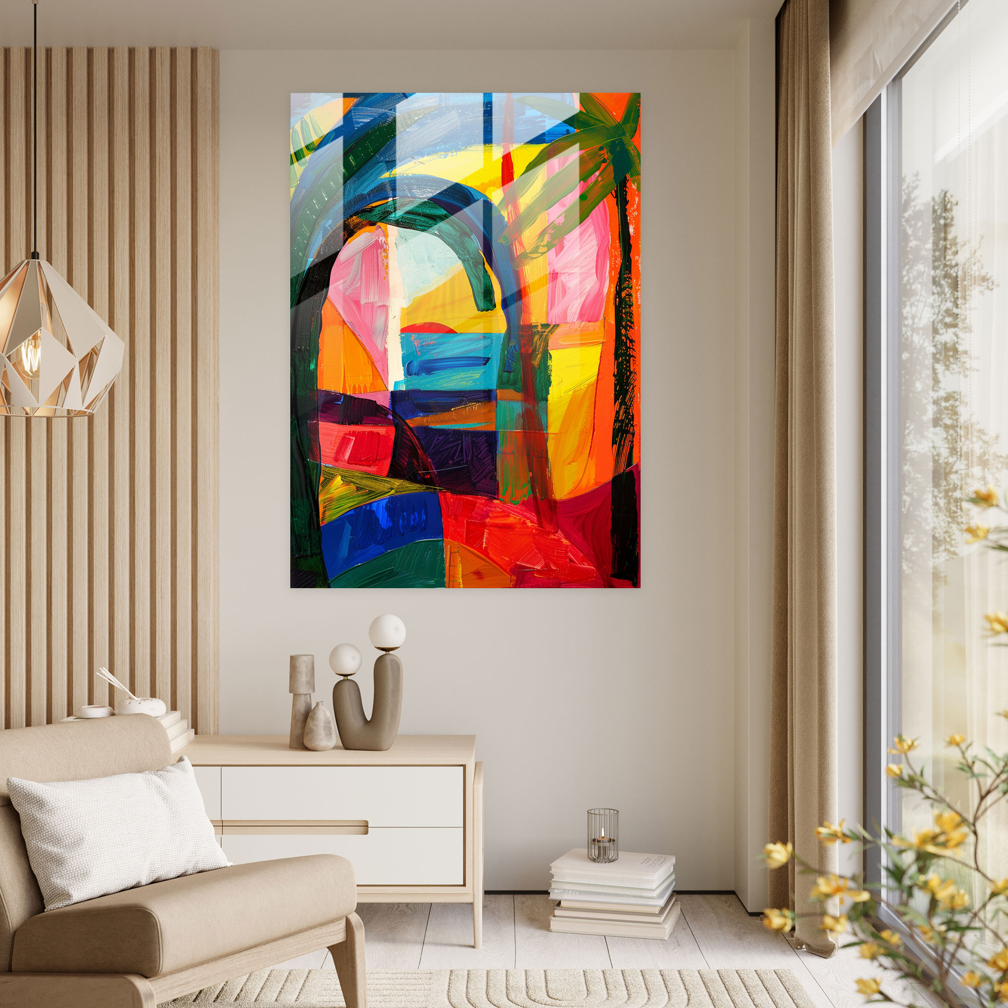 Cubism Glass Art - Cubism, Glass Wall Art, Glass Art, Glass Print