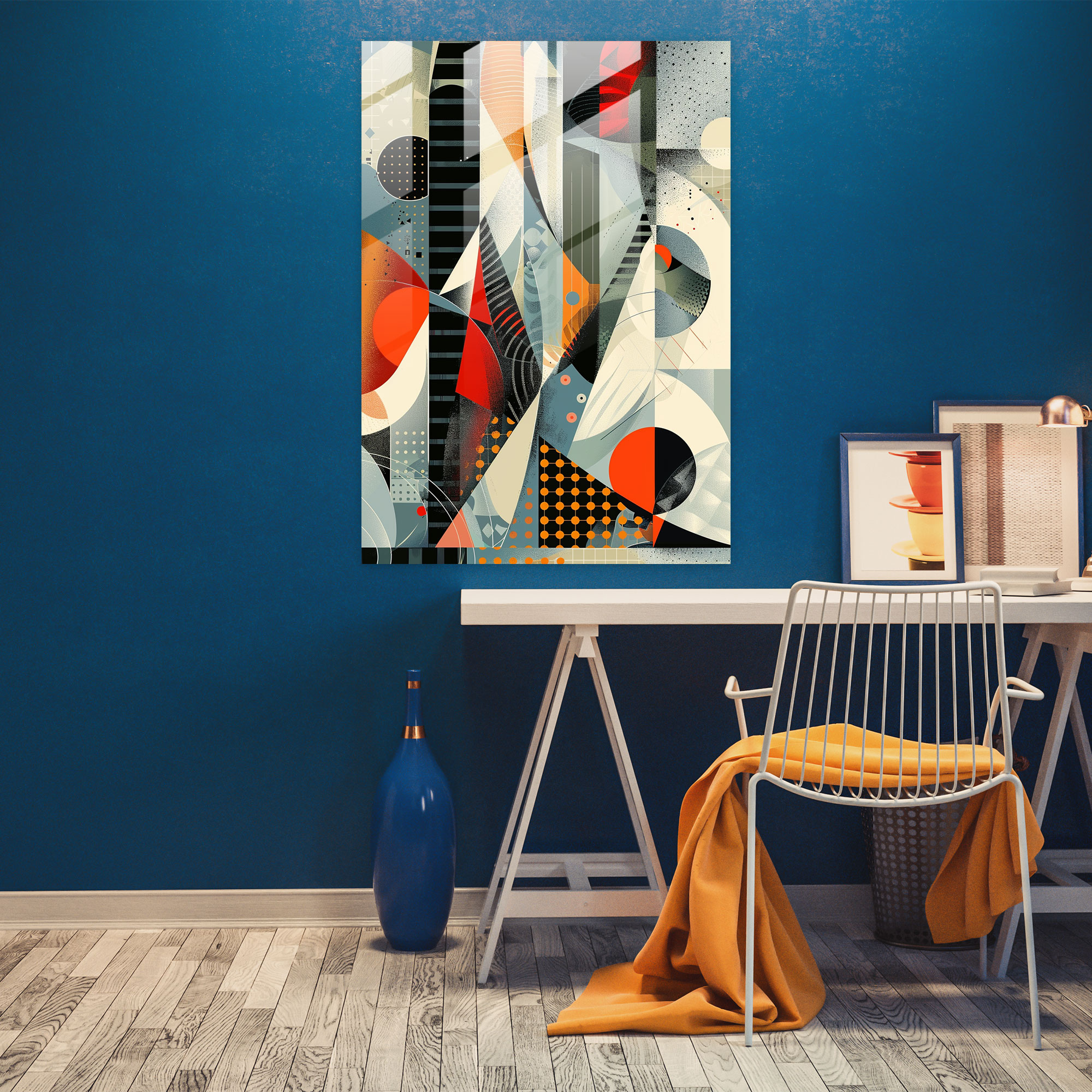 Cubism Glass Decoration - Cubism, Wall Decoration, Glass Print, Home Decoration