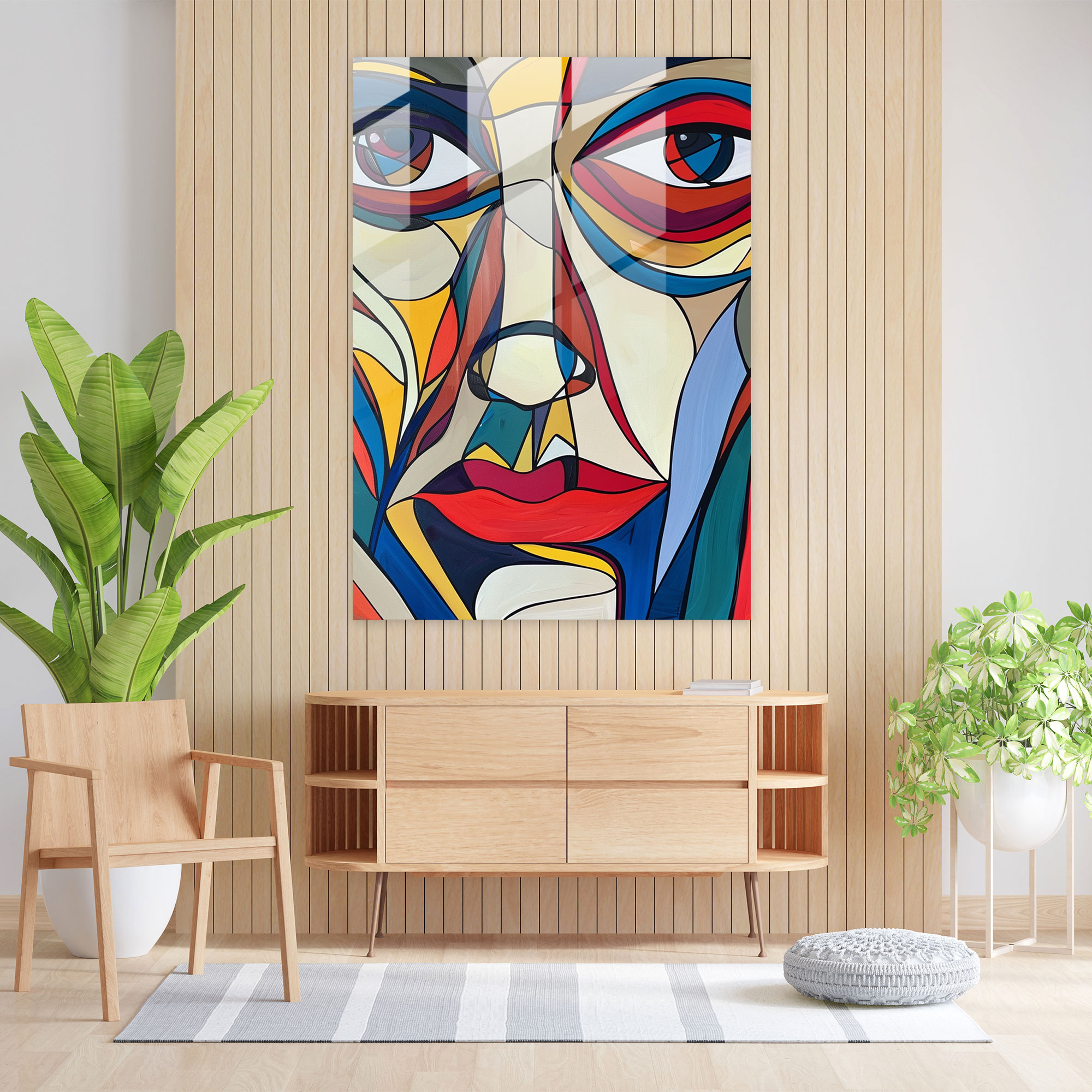 Cubism Glass Wall Art Modern Art - Cubism, Cubism, Modern Art, Glass Wall Art