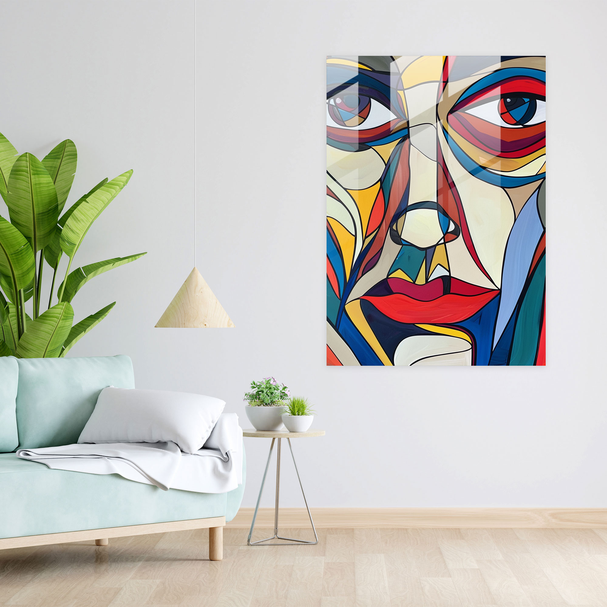 Cubism Glass Wall Art Modern Art - Cubism, Cubism, Modern Art, Glass Wall Art