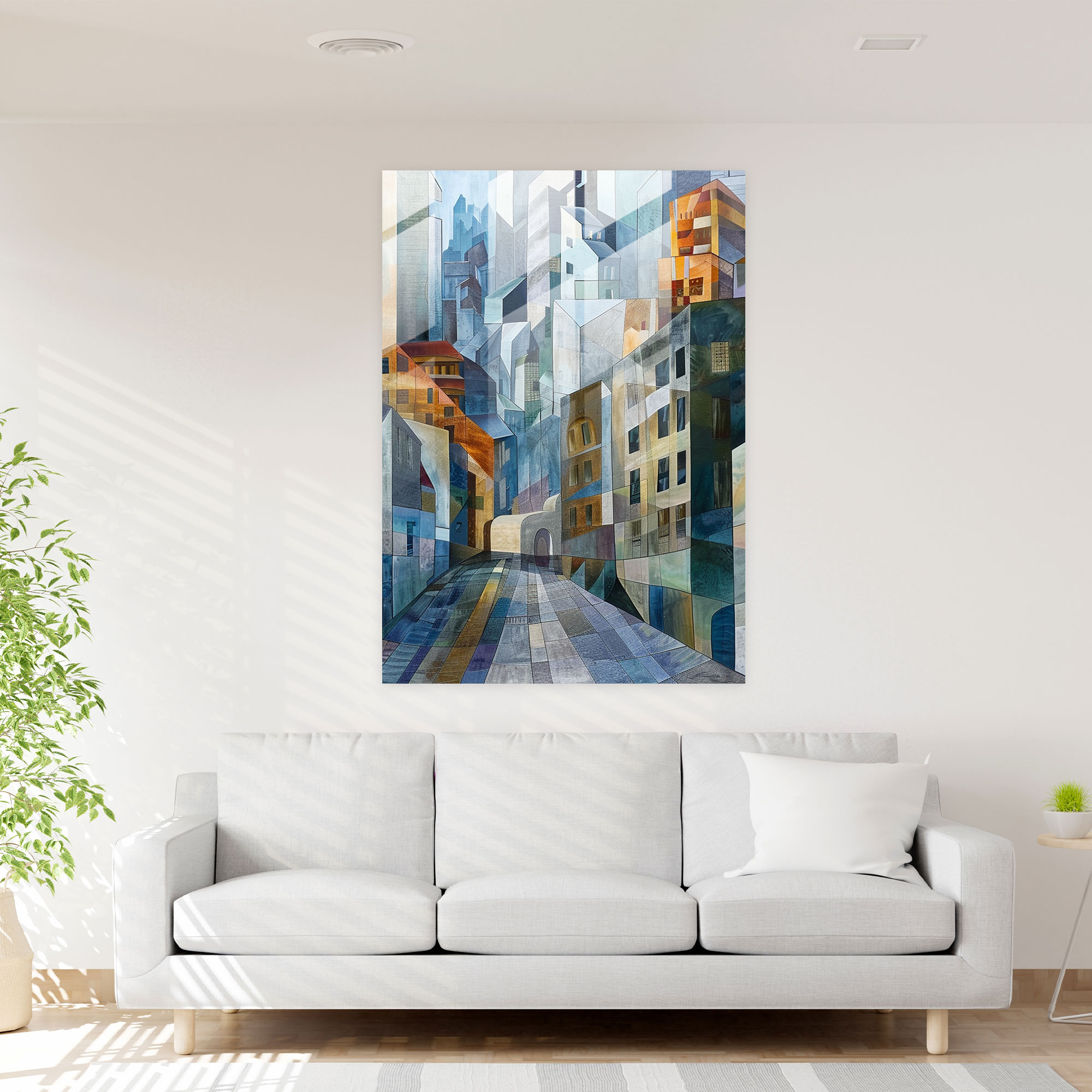 Cubism Glass Art Wall Decoration - Cubism, Cubism, Wall Decoration, Glass Art