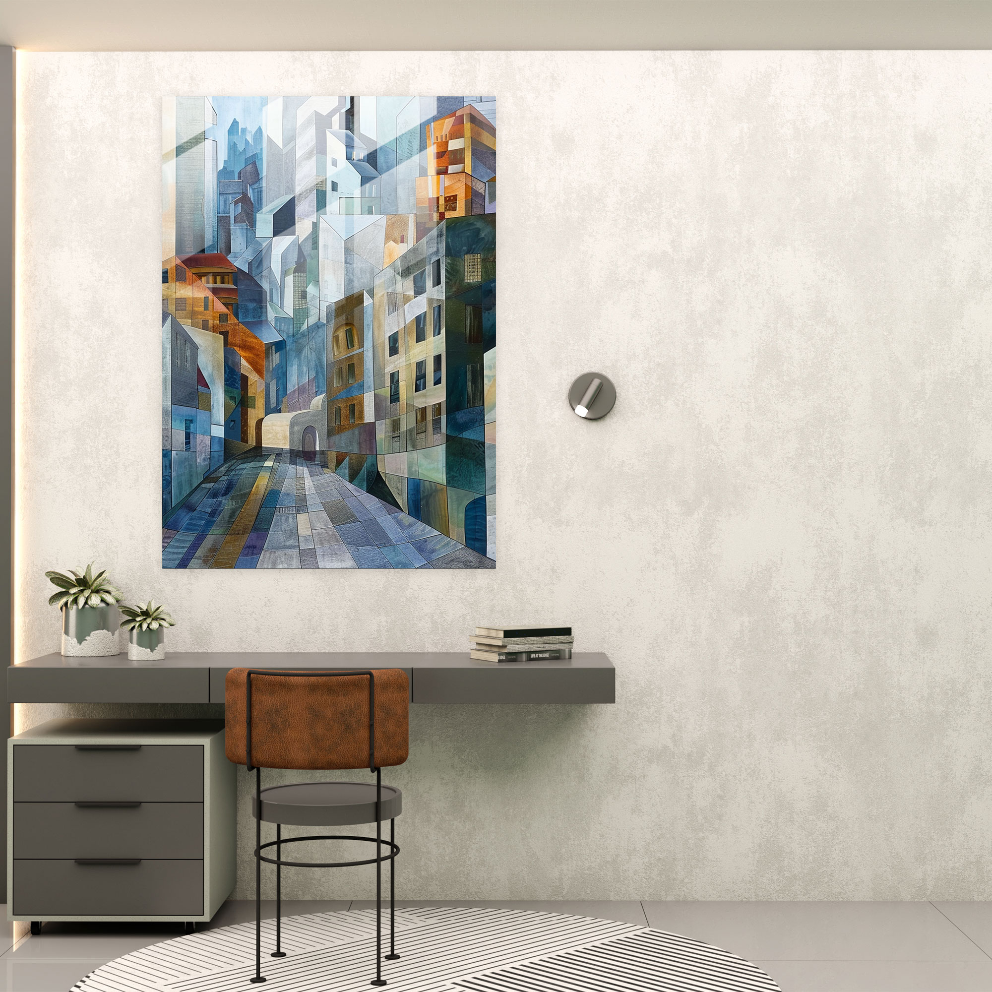 Cubism Glass Art Wall Decoration - Cubism, Cubism, Wall Decoration, Glass Art