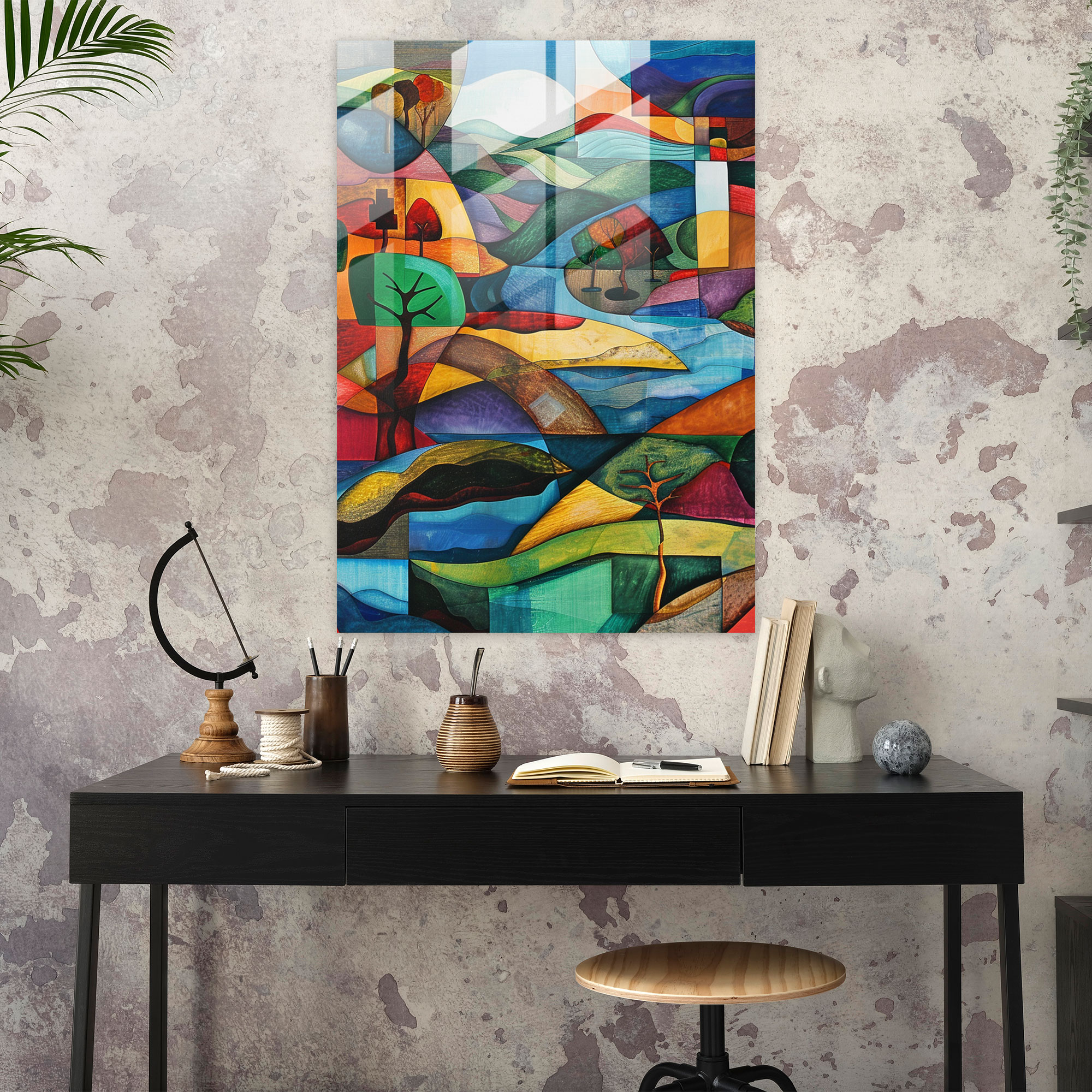 Cubism Glass Wall Art Home Decoration - Cubism, Cubism, Home Decoration, Glass Wall Art