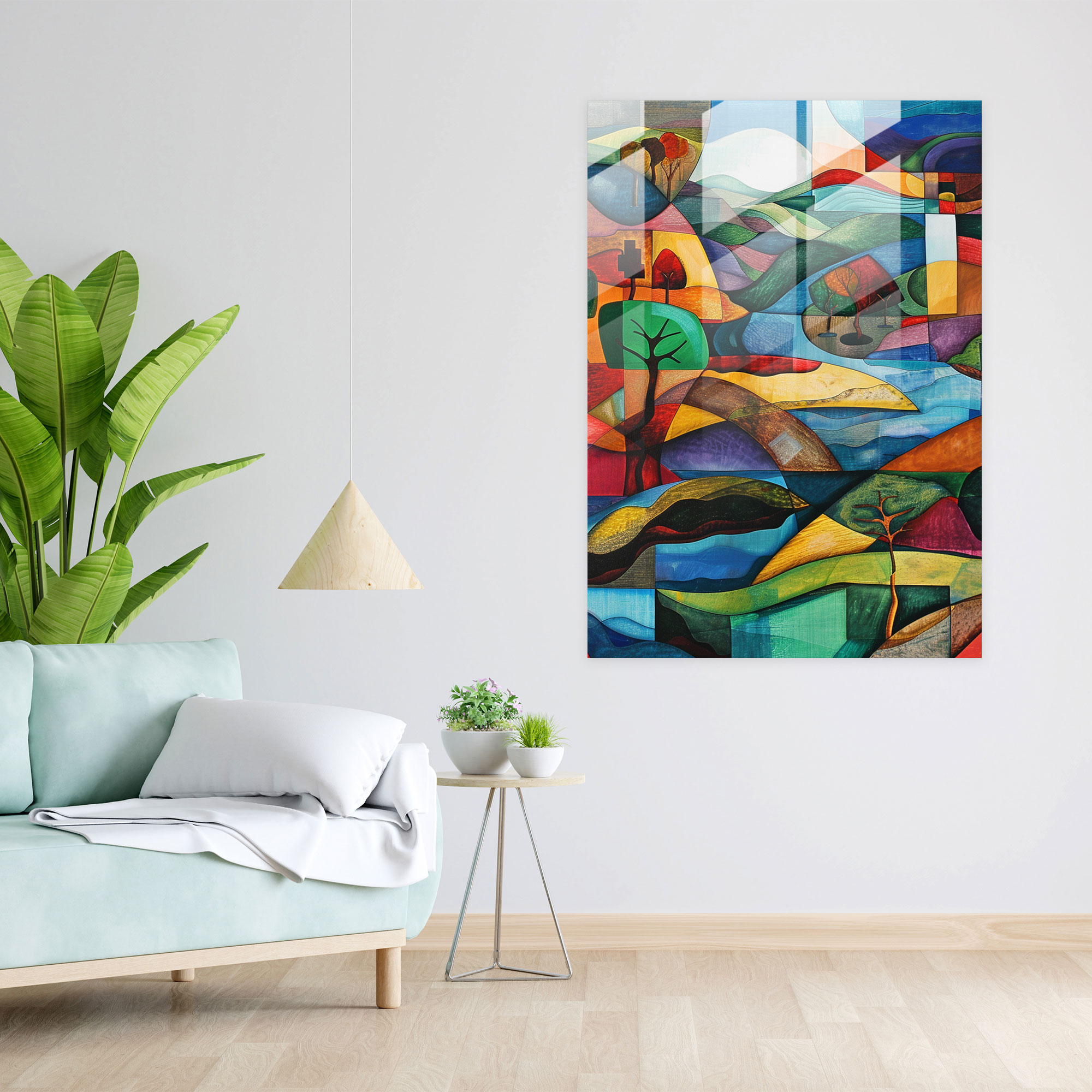 Cubism Glass Wall Art Home Decoration - Cubism, Cubism, Home Decoration, Glass Wall Art