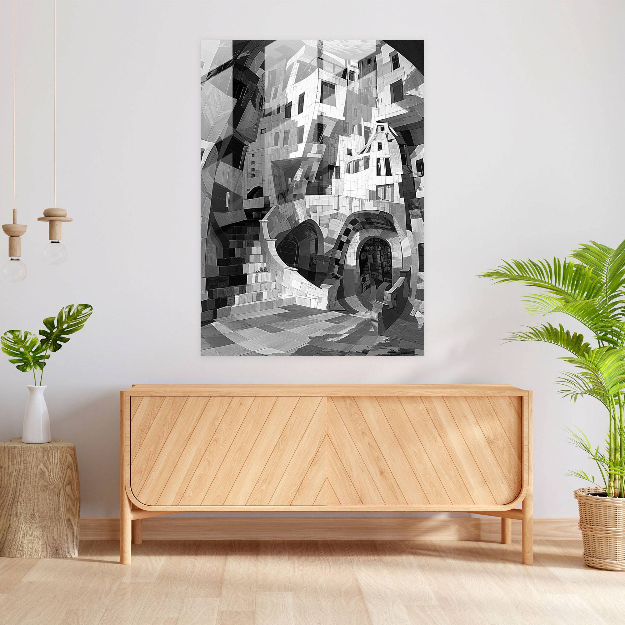 Cubism Glass Print Home Decoration - Cubism, Glass Print, Cubism, Home Decoration