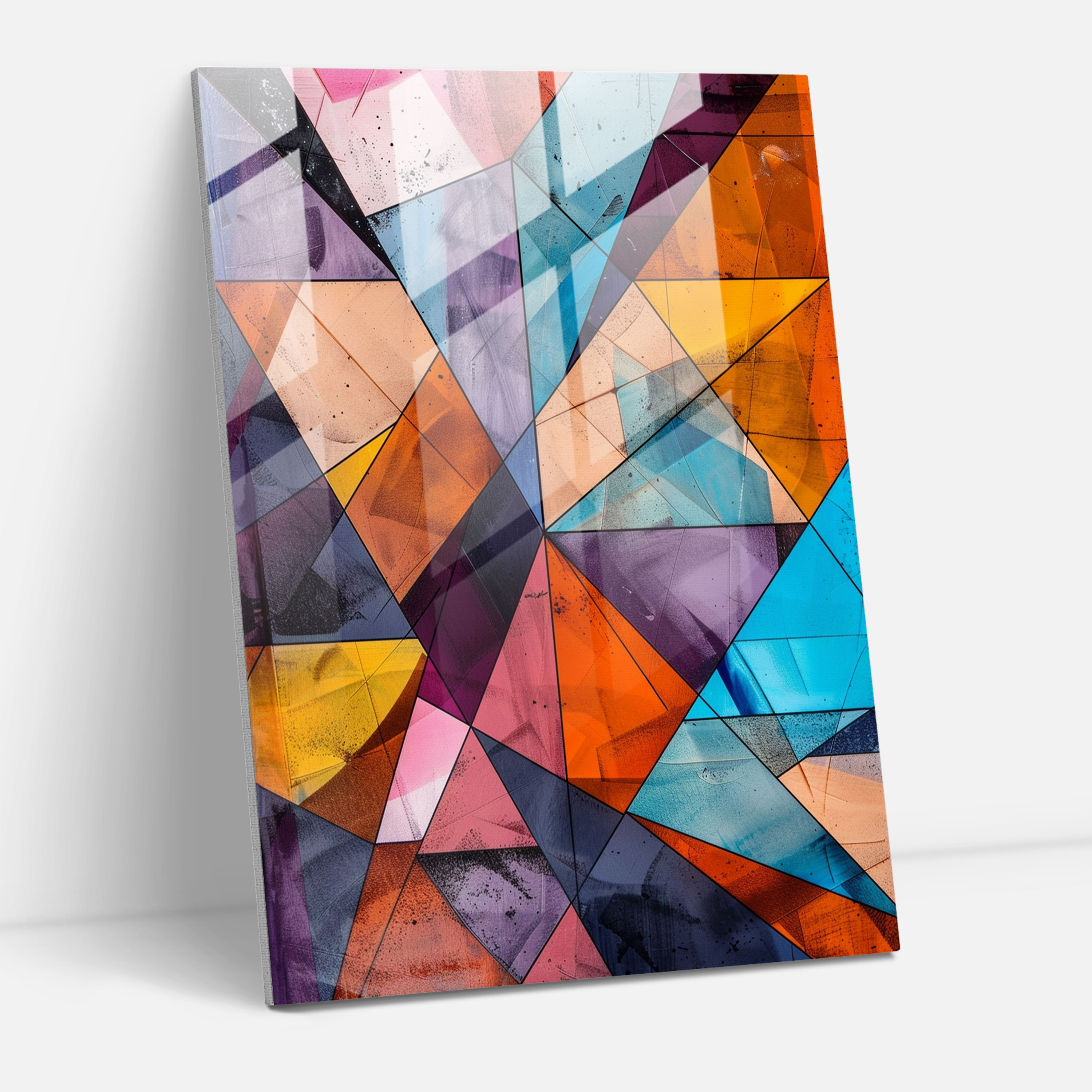 Cubism Glass Print Wall Art - Cubism, Cubism, Glass Wall Art, Home Decoration